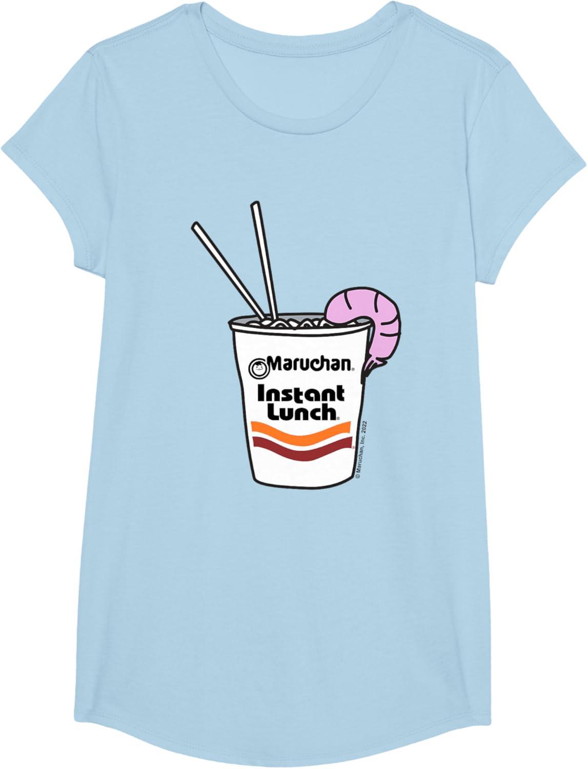 image:imageMaruchan Instant Lunch Ramen Cup Drawing Shrimp Logo TShirtBaby Blue