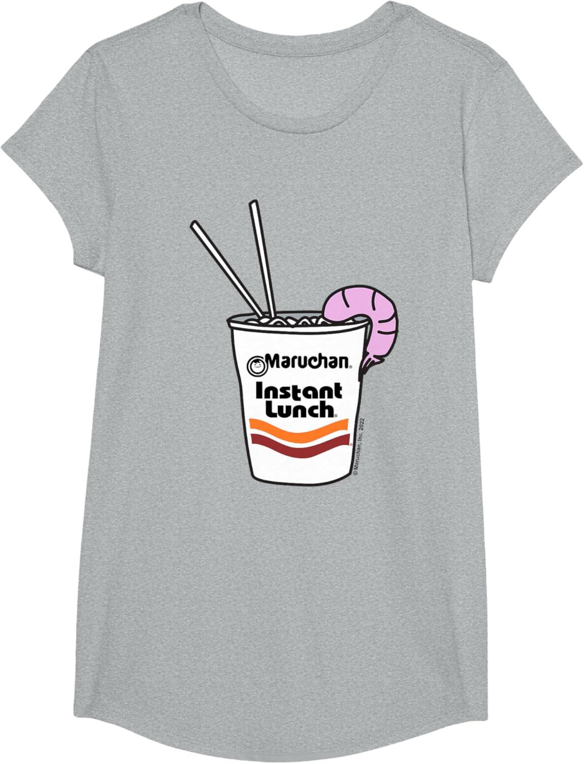 image:imageMaruchan Instant Lunch Ramen Cup Drawing Shrimp Logo TShirtHeather Grey