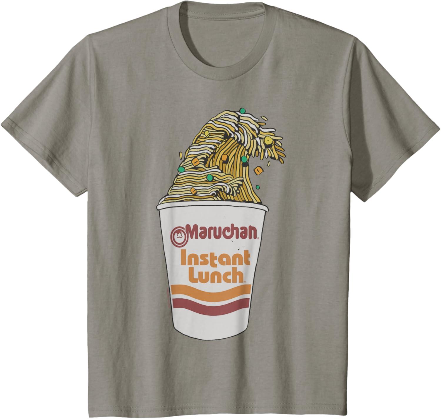 image:imageMaruchan Instant Lunch Ramen Cup Noodle Wave Logo TShirtSlate Grey