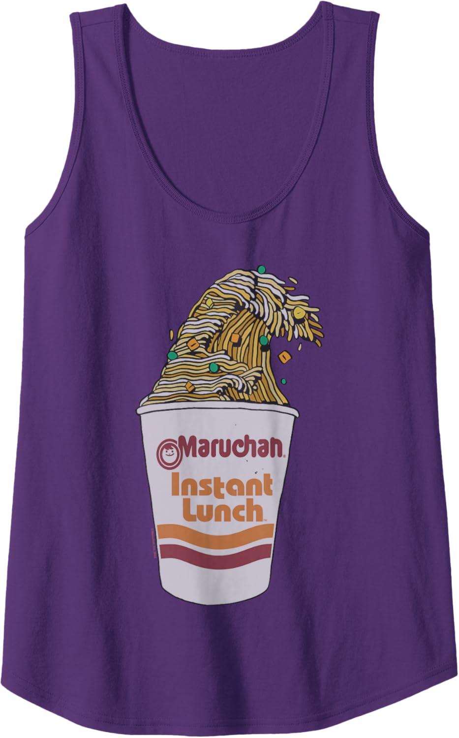 image:imageMaruchan Instant Lunch Ramen Cup Noodle Wave Logo Tank TopPurple