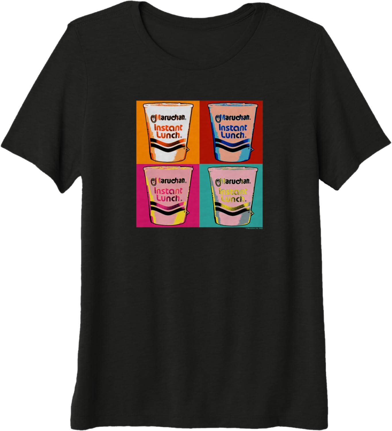 image:imageMaruchan Instant Lunch Ramen Cups Pop Art Painting Premium TShirtBlack