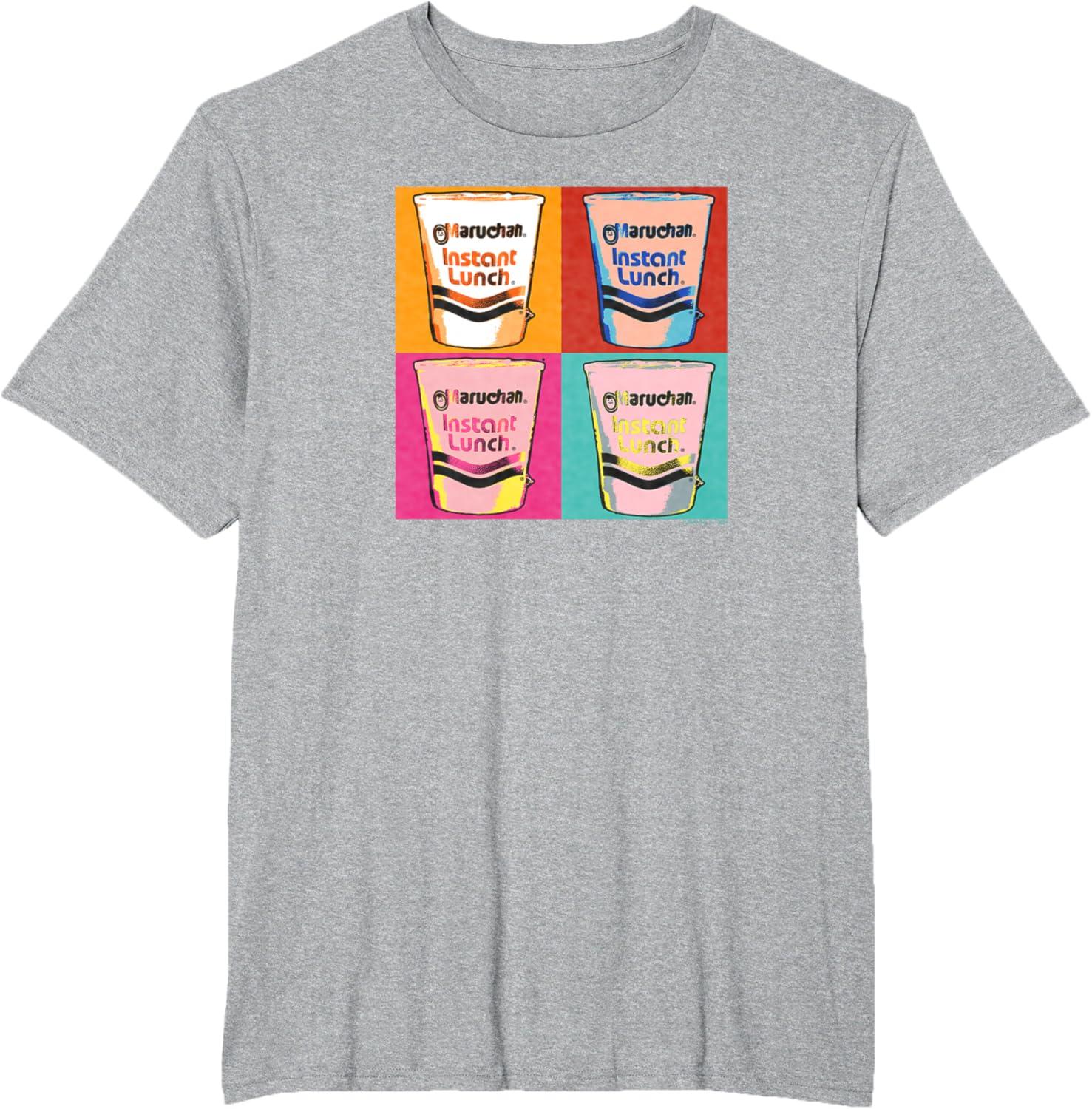 image:imageMaruchan Instant Lunch Ramen Cups Pop Art Painting TShirtHeather Grey
