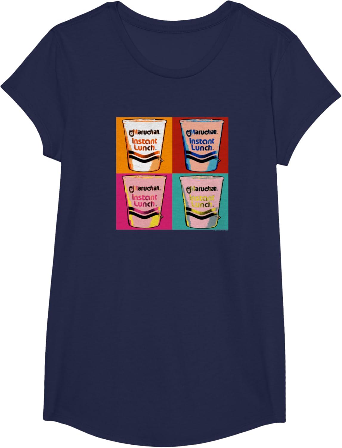 image:imageMaruchan Instant Lunch Ramen Cups Pop Art Painting TShirtNavy Blue