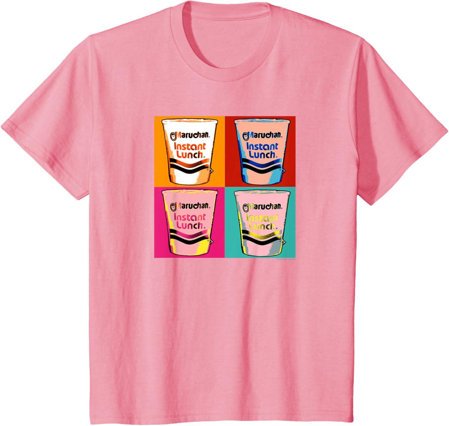 image:imageMaruchan Instant Lunch Ramen Cups Pop Art Painting TShirtPink