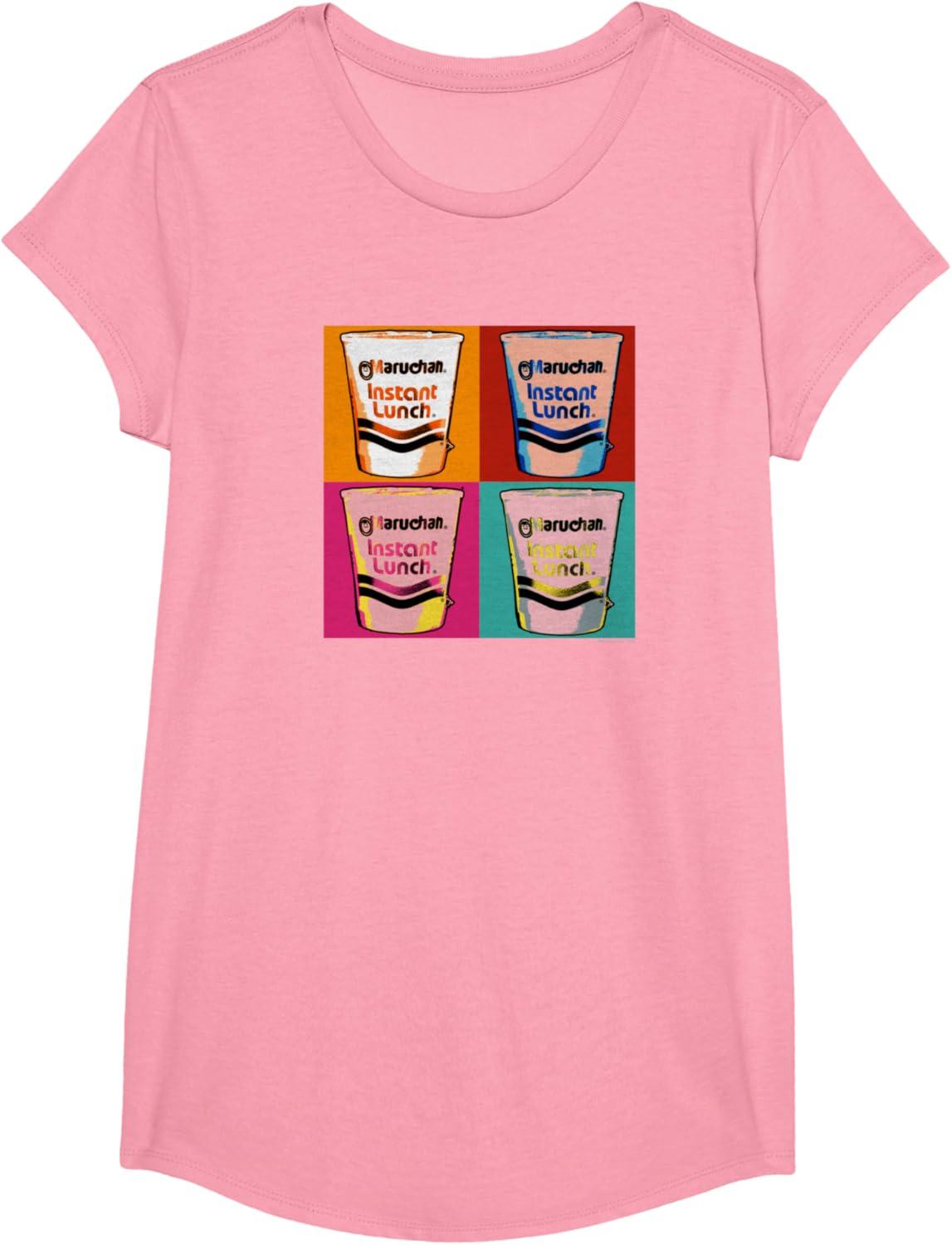 image:imageMaruchan Instant Lunch Ramen Cups Pop Art Painting TShirtPink