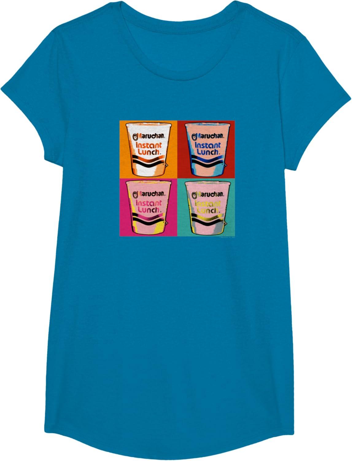 image:imageMaruchan Instant Lunch Ramen Cups Pop Art Painting TShirtSapphire Blue