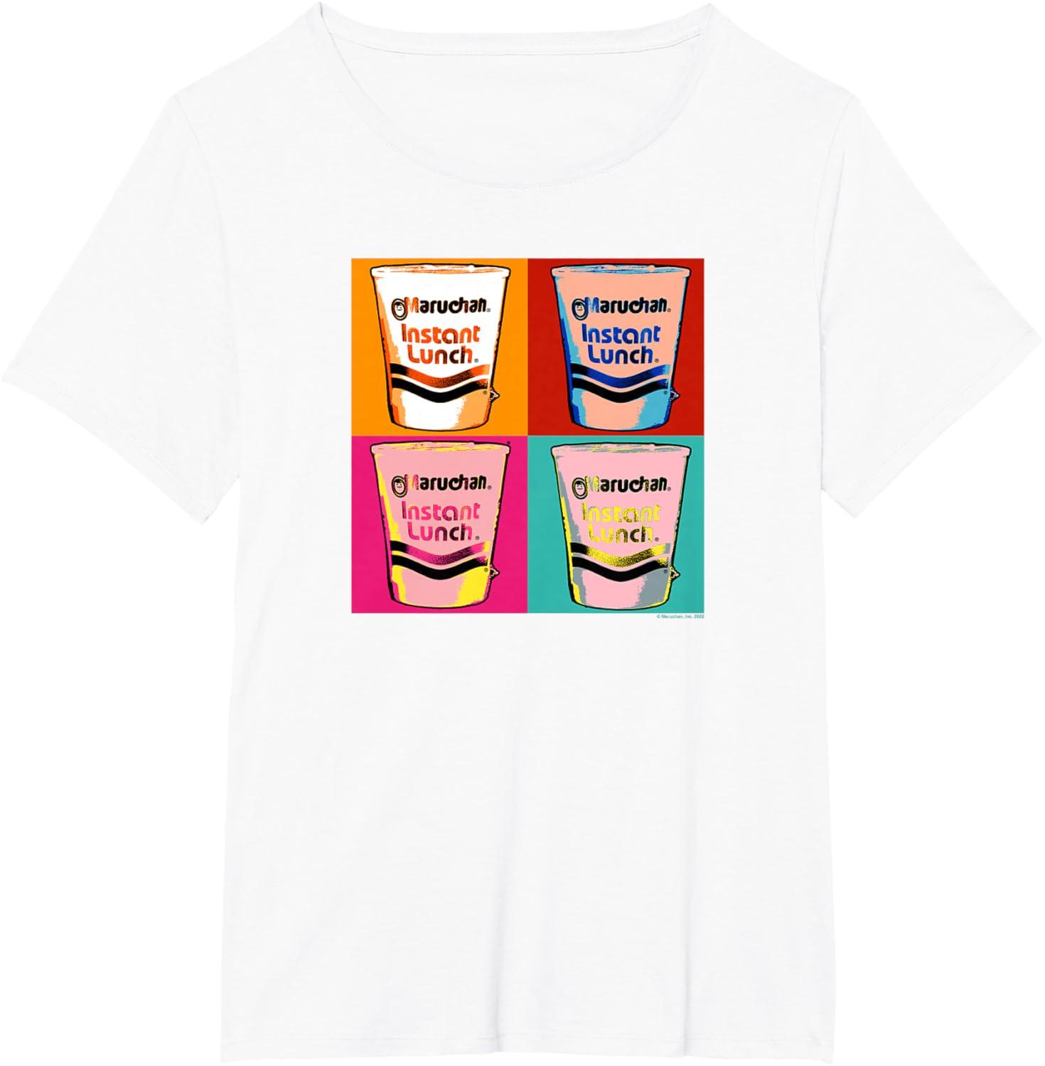 image:imageMaruchan Instant Lunch Ramen Cups Pop Art Painting TShirtWhite