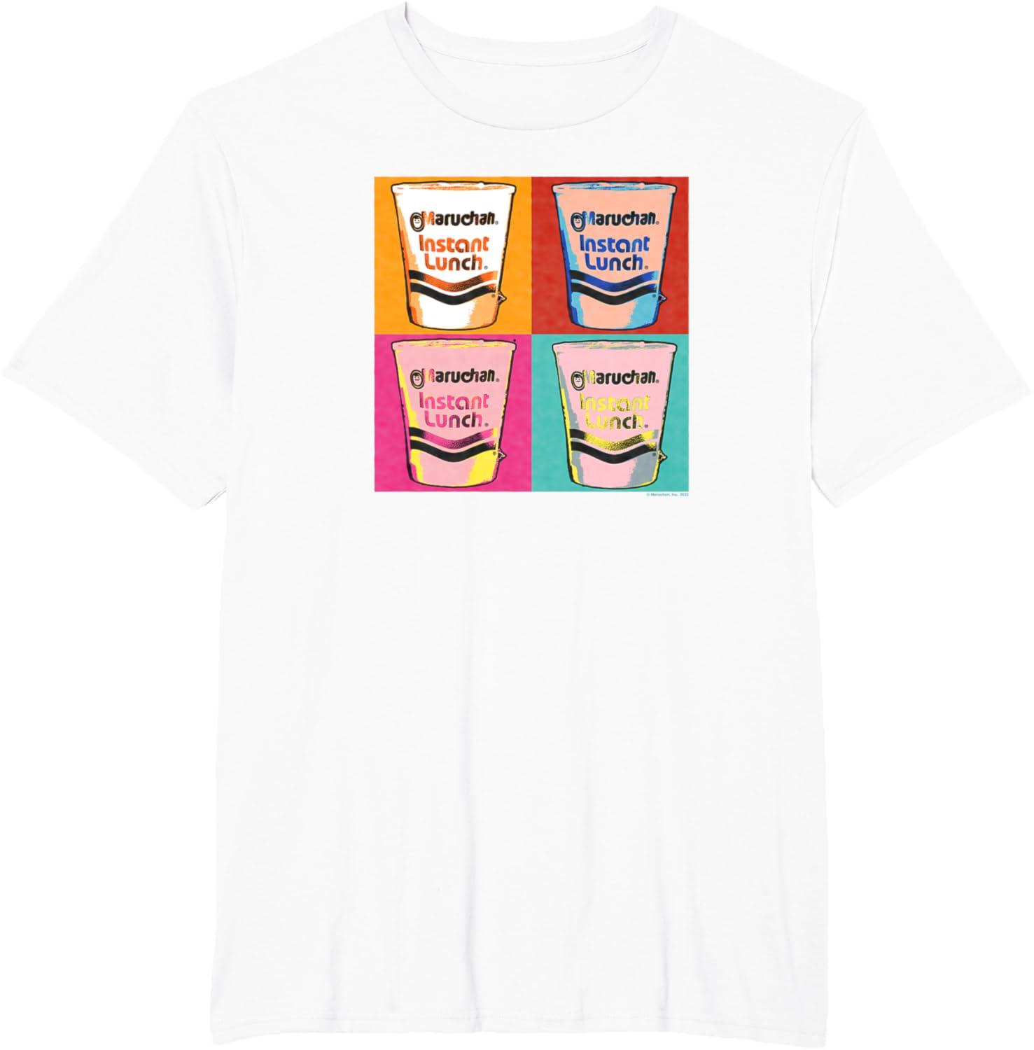 image:imageMaruchan Instant Lunch Ramen Cups Pop Art Painting TShirtWhite