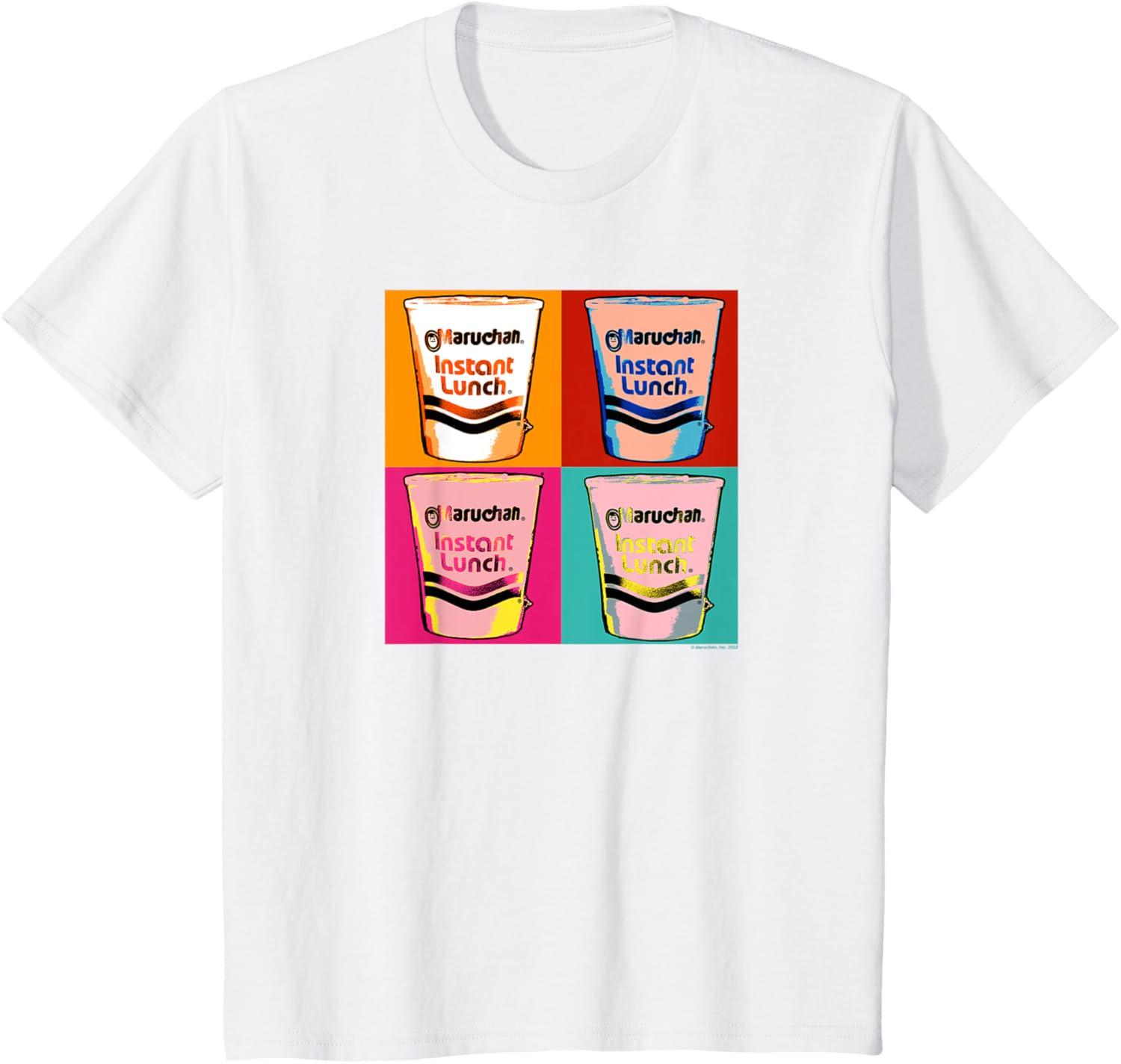 image:imageMaruchan Instant Lunch Ramen Cups Pop Art Painting TShirtWhite