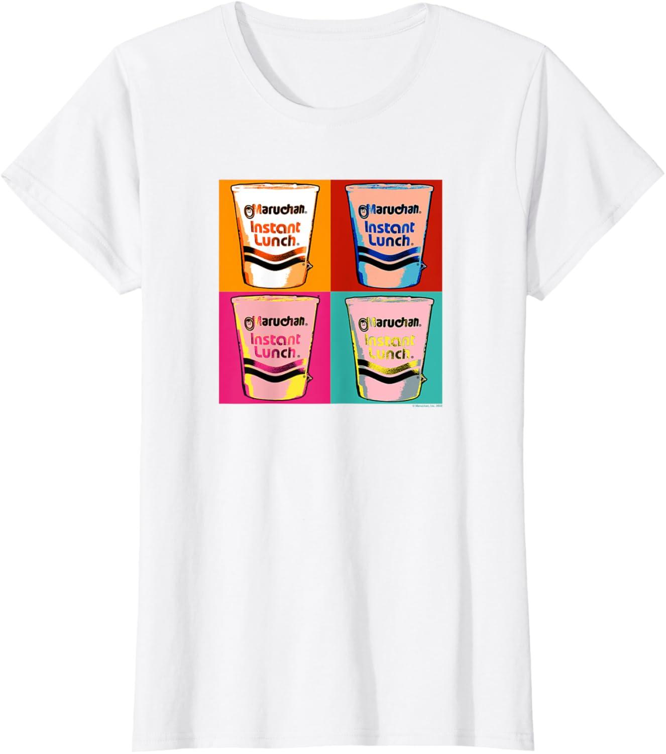 image:imageMaruchan Instant Lunch Ramen Cups Pop Art Painting TShirtWhite