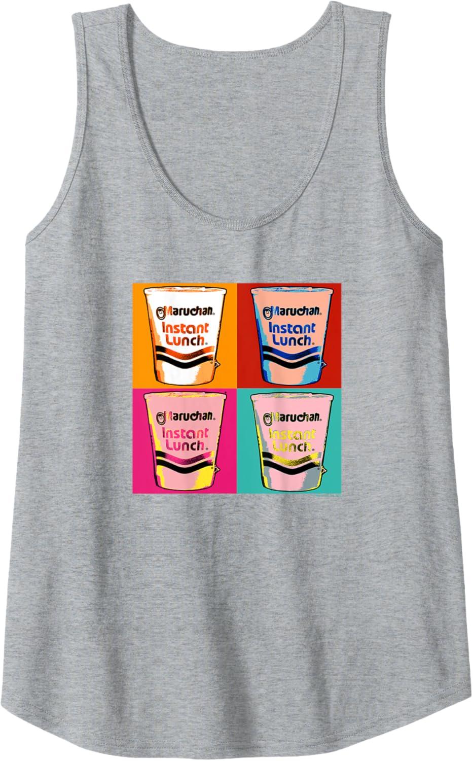 image:imageMaruchan Instant Lunch Ramen Cups Pop Art Painting Tank TopHeather Grey