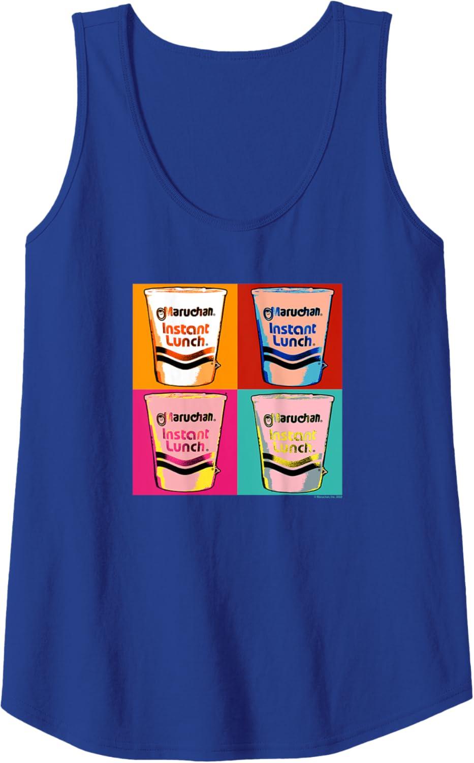 image:imageMaruchan Instant Lunch Ramen Cups Pop Art Painting Tank TopRoyal Blue
