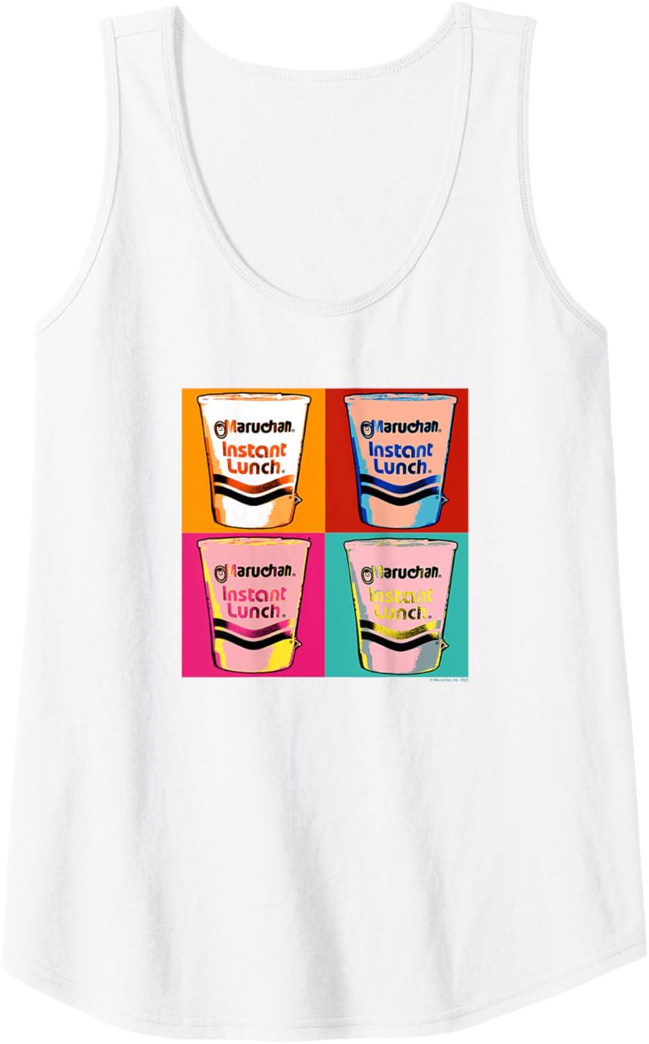 image:imageMaruchan Instant Lunch Ramen Cups Pop Art Painting Tank TopWhite