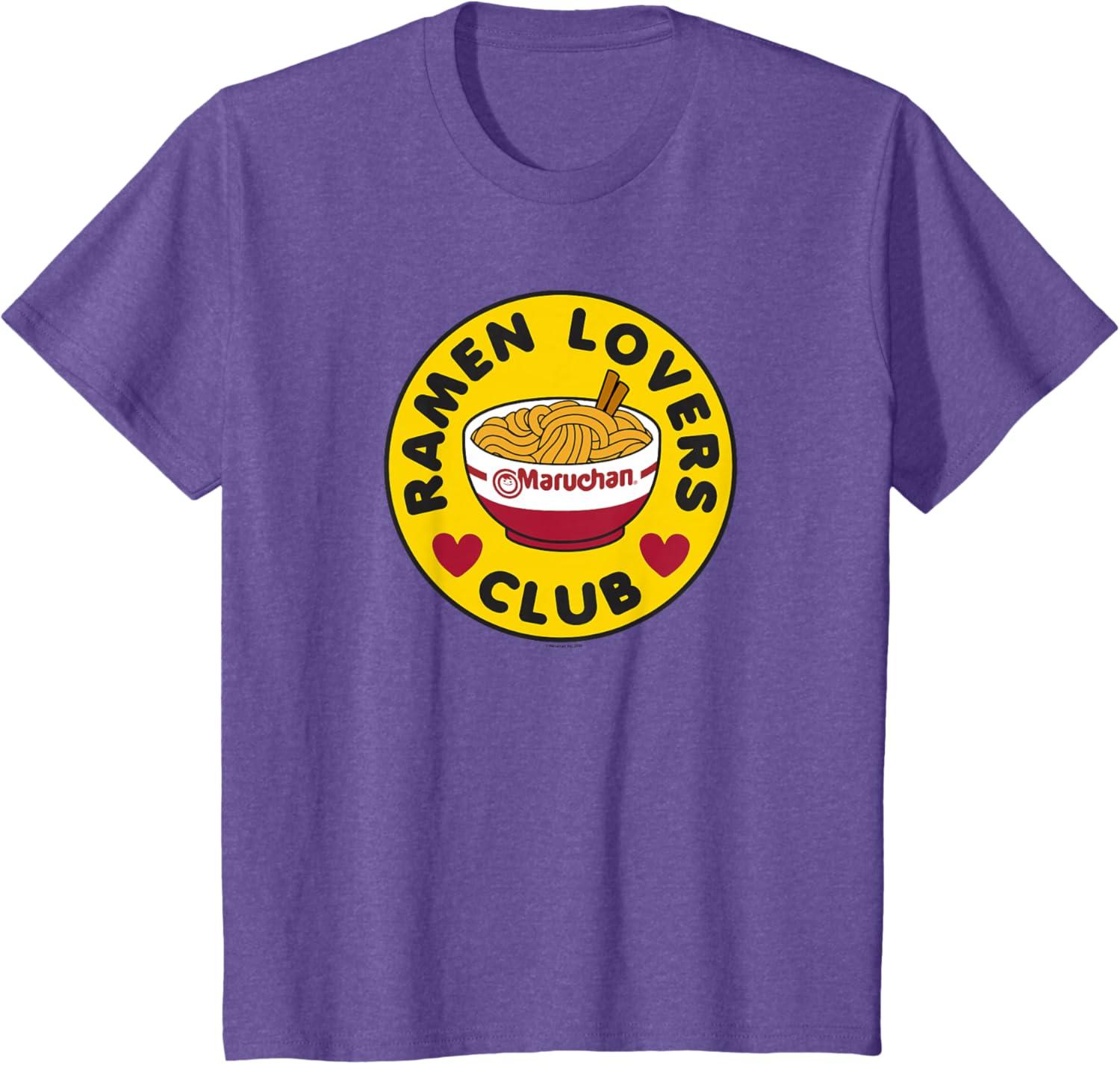 image:imageMaruchan Instant Lunch Ramen Lovers Club Bowl Logo TShirtPurple Heather