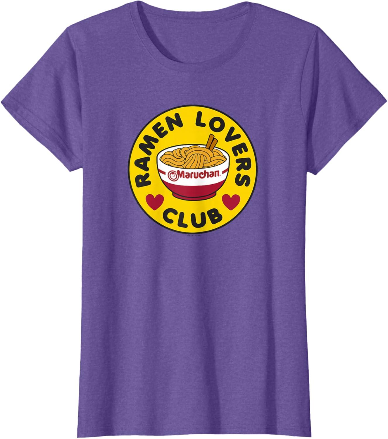 image:imageMaruchan Instant Lunch Ramen Lovers Club Bowl Logo TShirtPurple Heather