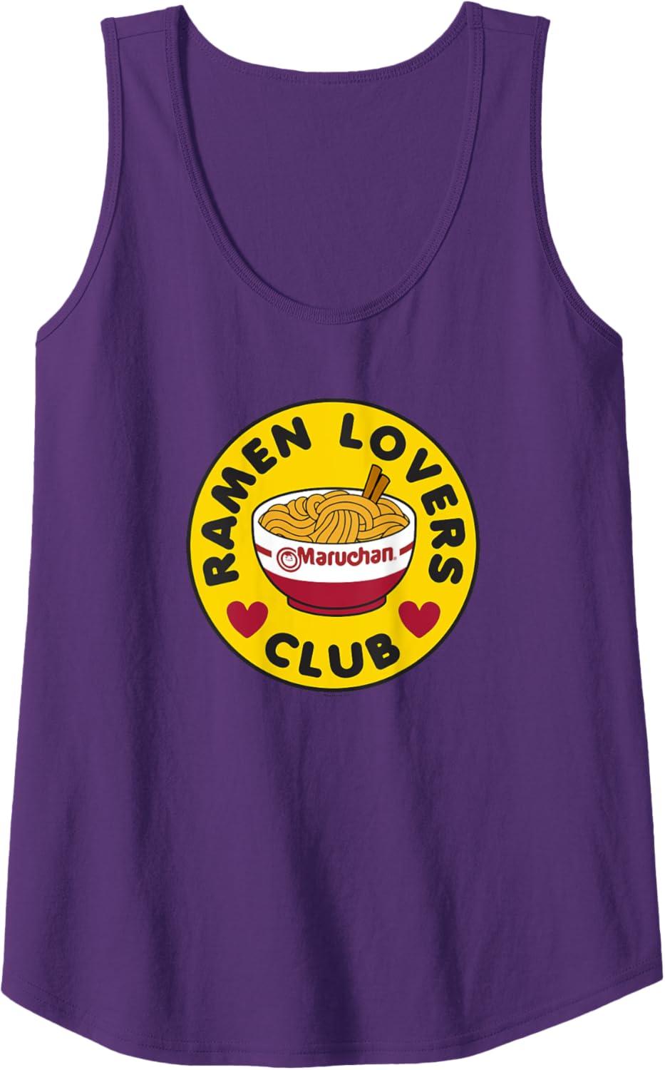 image:imageMaruchan Instant Lunch Ramen Lovers Club Bowl Logo Tank TopPurple