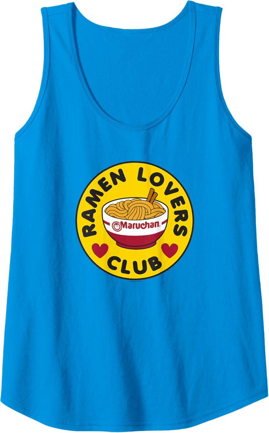 image:imageMaruchan Instant Lunch Ramen Lovers Club Bowl Logo Tank TopSapphire Blue