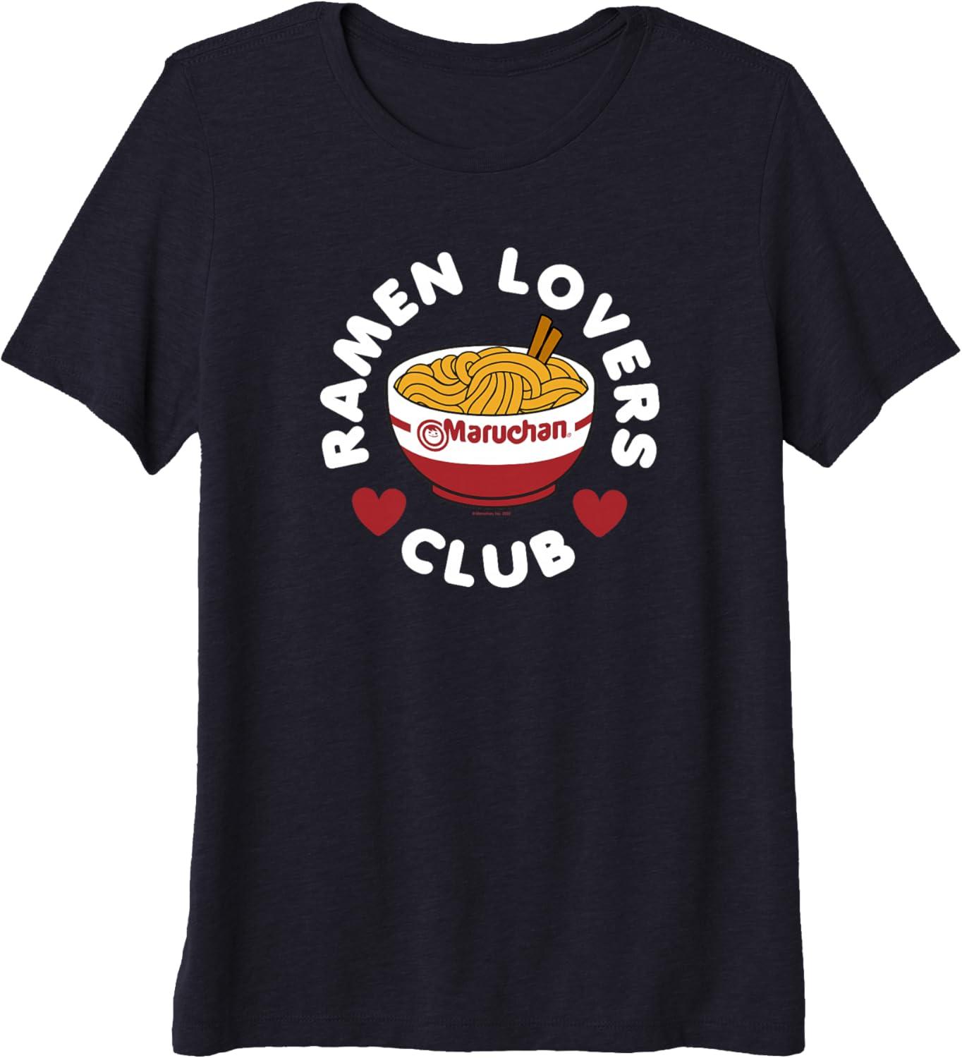 image:imageMaruchan Instant Lunch Ramen Lovers Club Cute Logo Premium Triblend TShirtNavy Blue