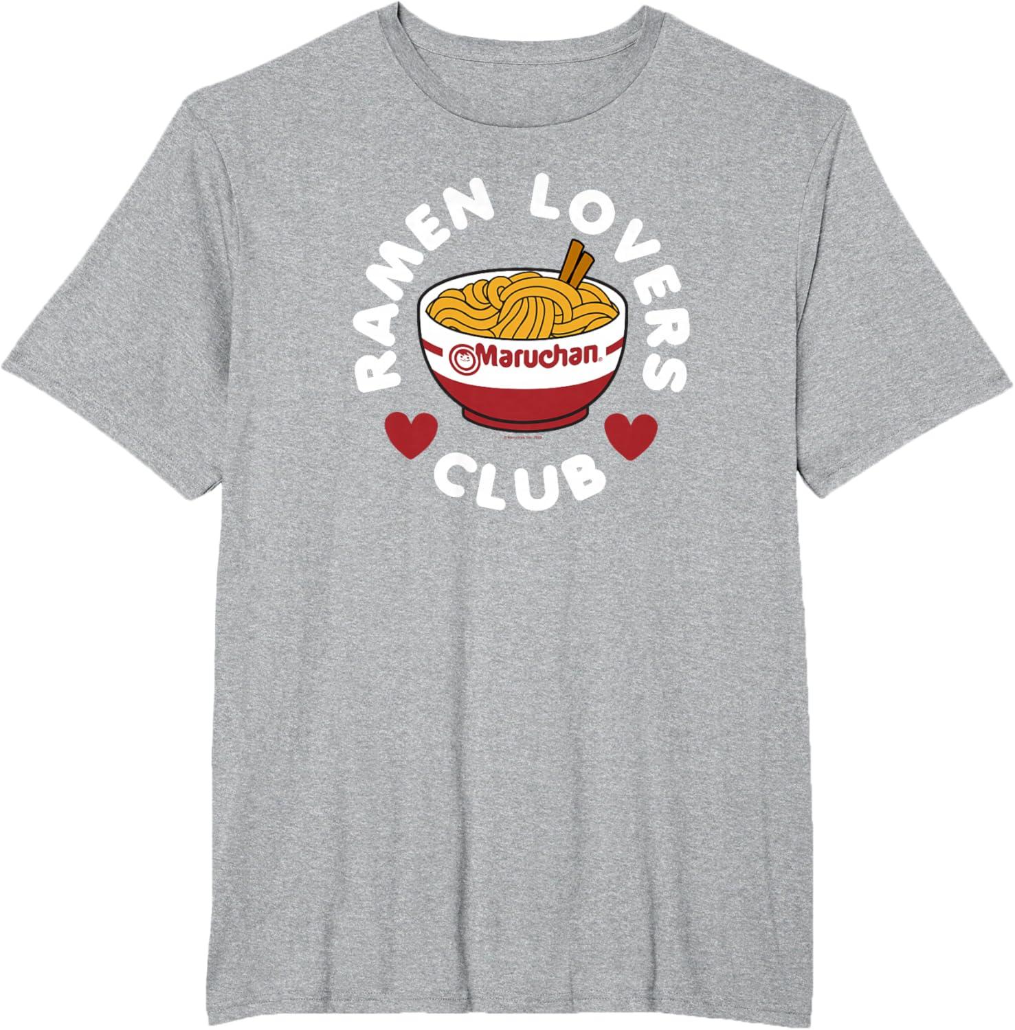 image:imageMaruchan Instant Lunch Ramen Lovers Club Cute Logo TShirtHeather Grey