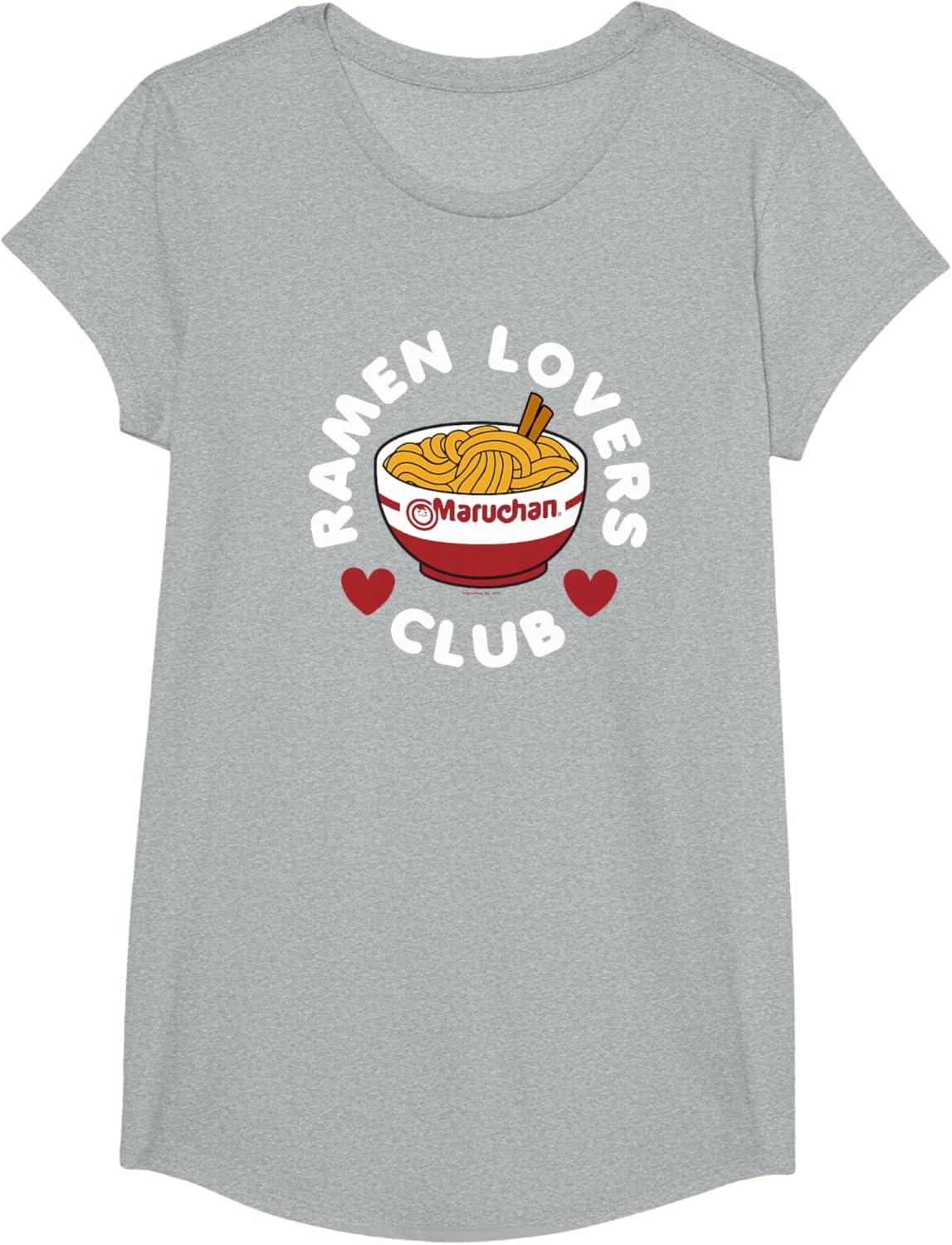 image:imageMaruchan Instant Lunch Ramen Lovers Club Cute Logo TShirtHeather Grey