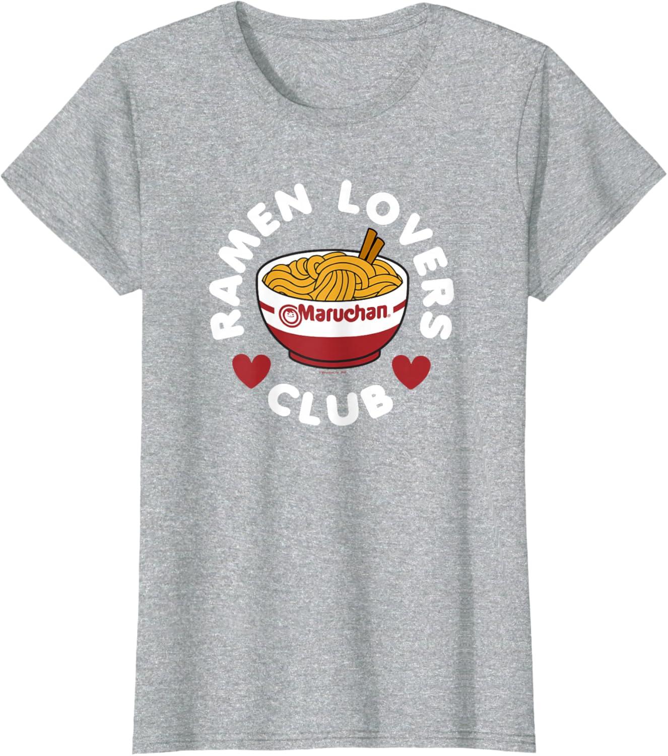 image:imageMaruchan Instant Lunch Ramen Lovers Club Cute Logo TShirtHeather Grey