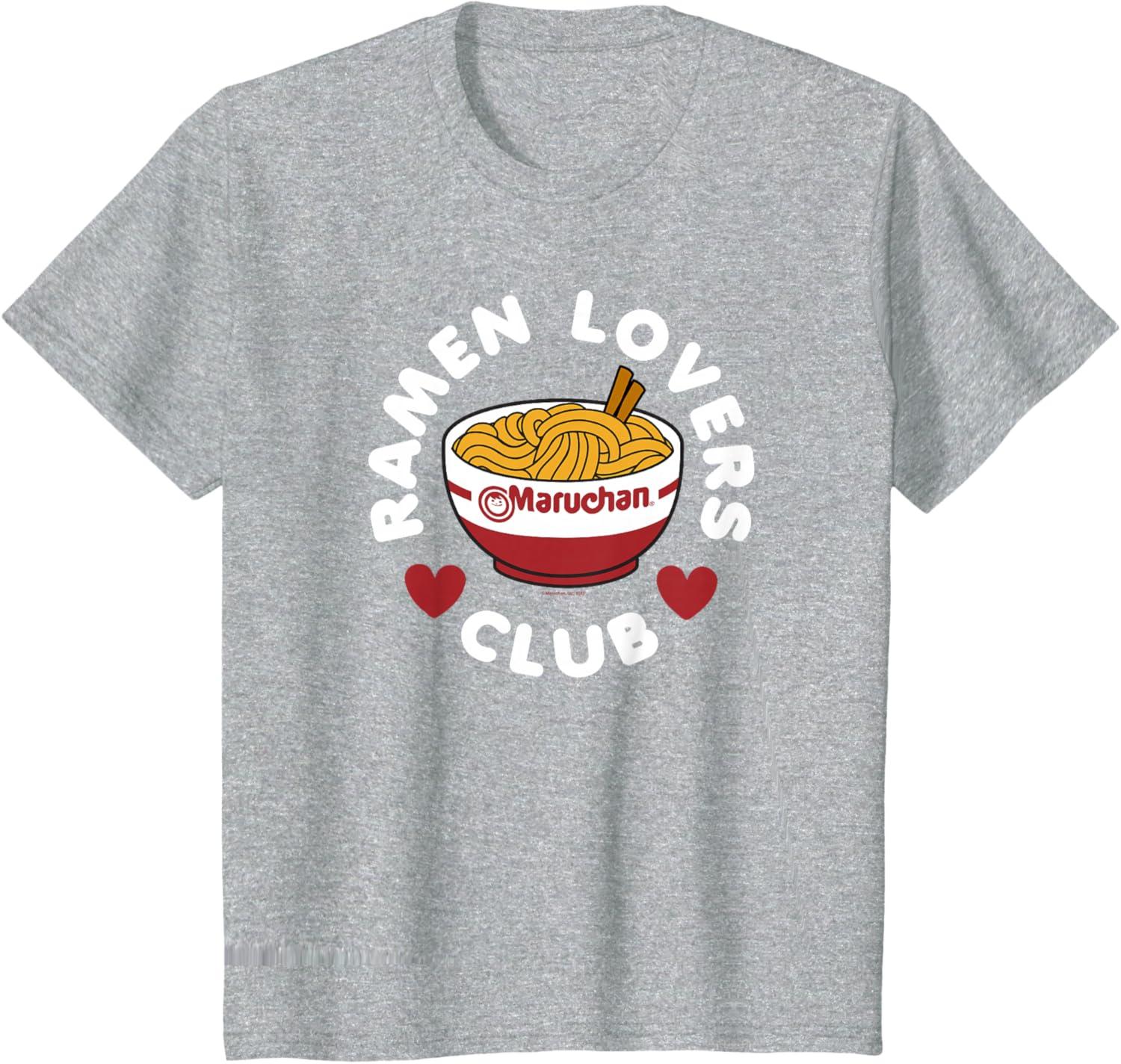 image:imageMaruchan Instant Lunch Ramen Lovers Club Cute Logo TShirtHeather Grey