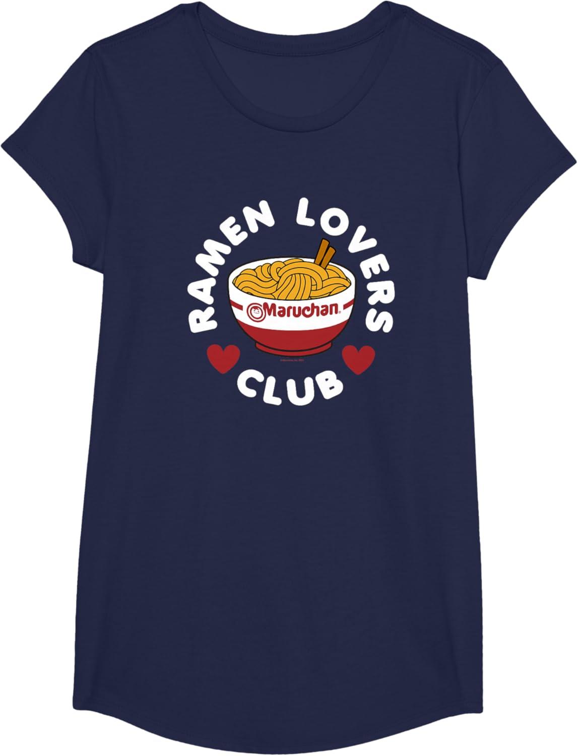 image:imageMaruchan Instant Lunch Ramen Lovers Club Cute Logo TShirtNavy Blue