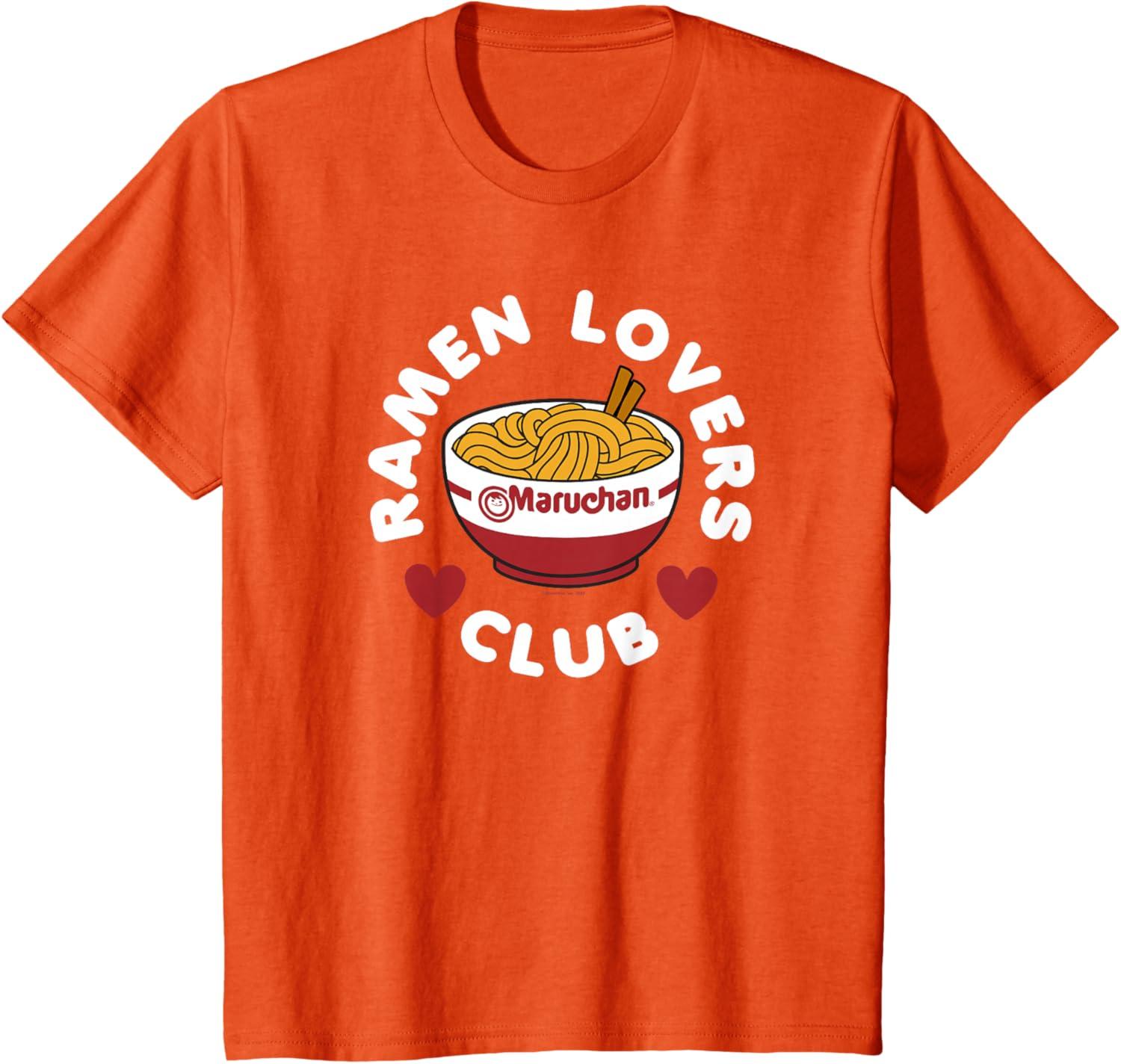 image:imageMaruchan Instant Lunch Ramen Lovers Club Cute Logo TShirtOrange
