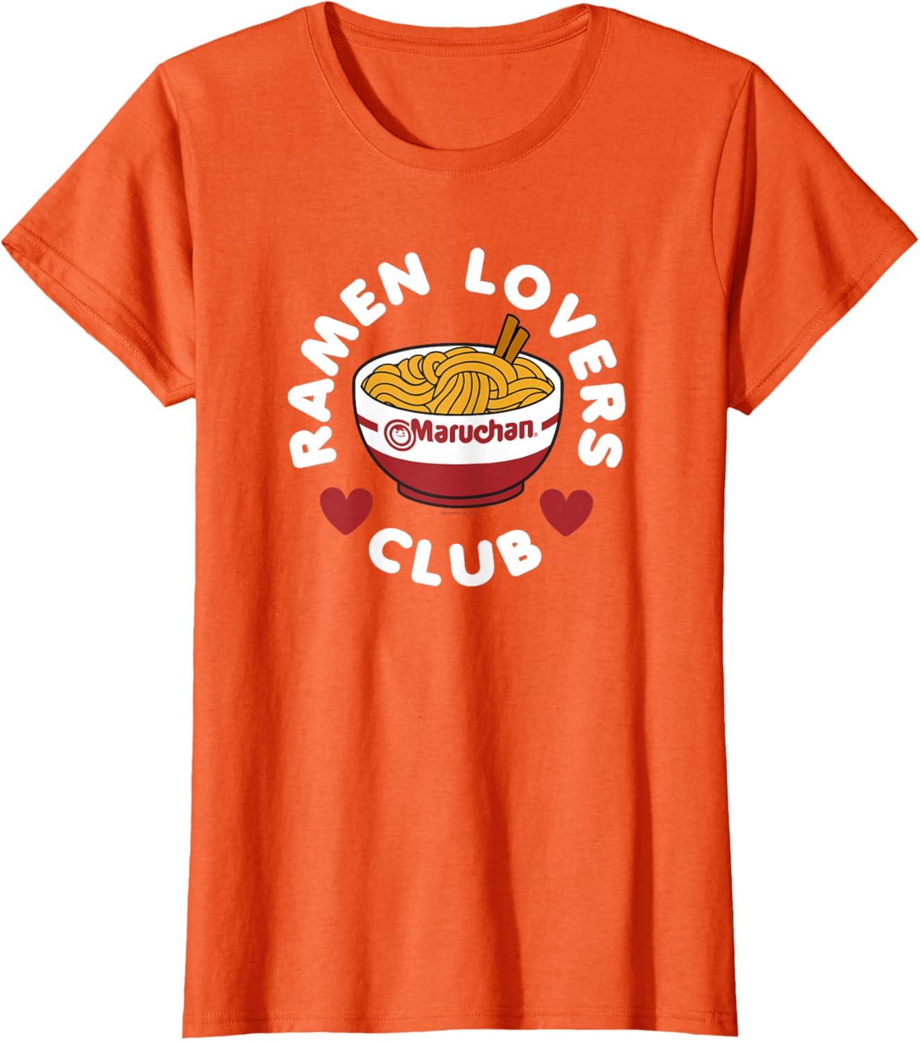 image:imageMaruchan Instant Lunch Ramen Lovers Club Cute Logo TShirtOrange