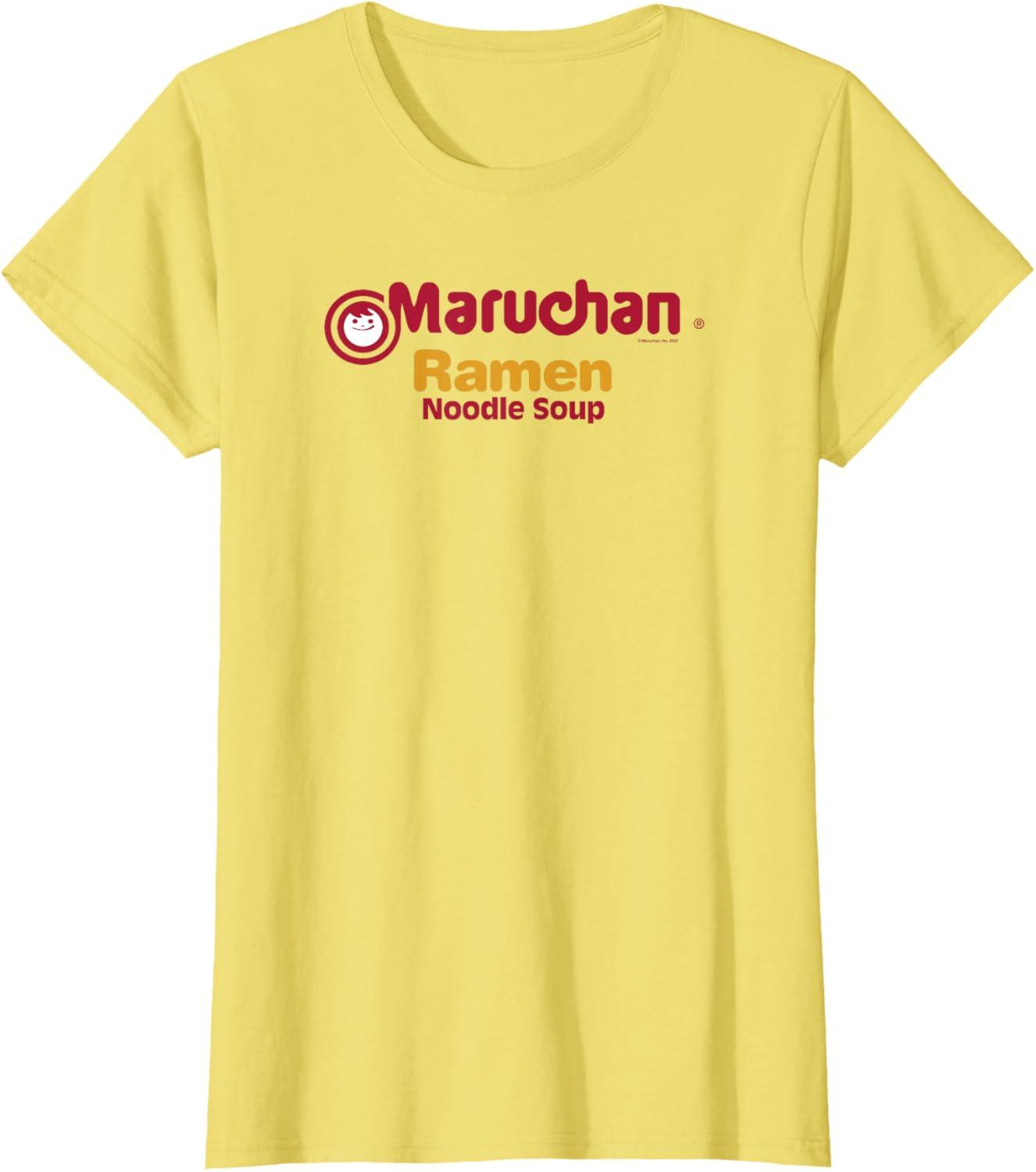 image:imageMaruchan Instant Lunch Ramen Noodle Soup Logo TShirtLemon Yellow