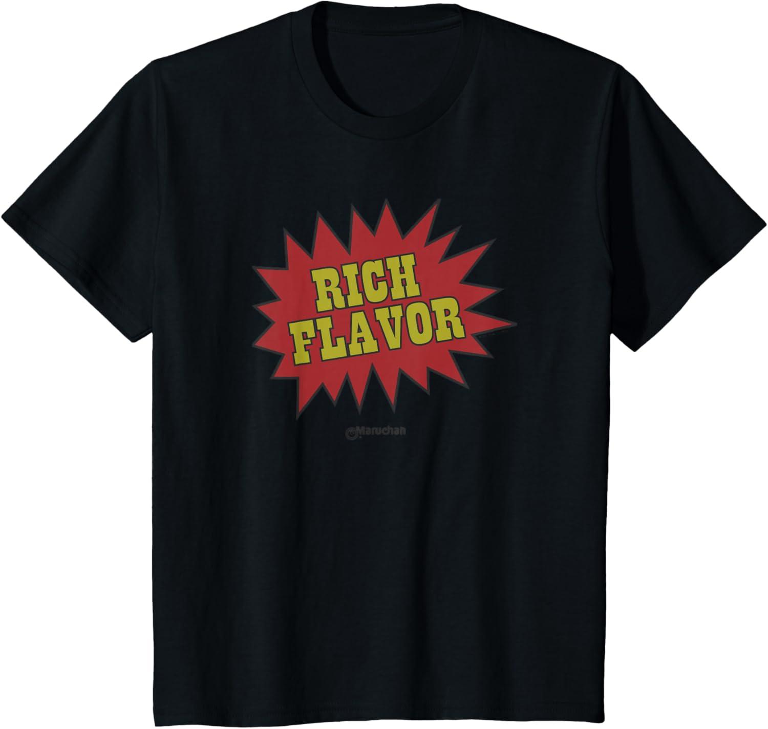 image:imageMaruchan Instant Lunch Rich Flavor Comic Onomatopoeia TShirtBlack