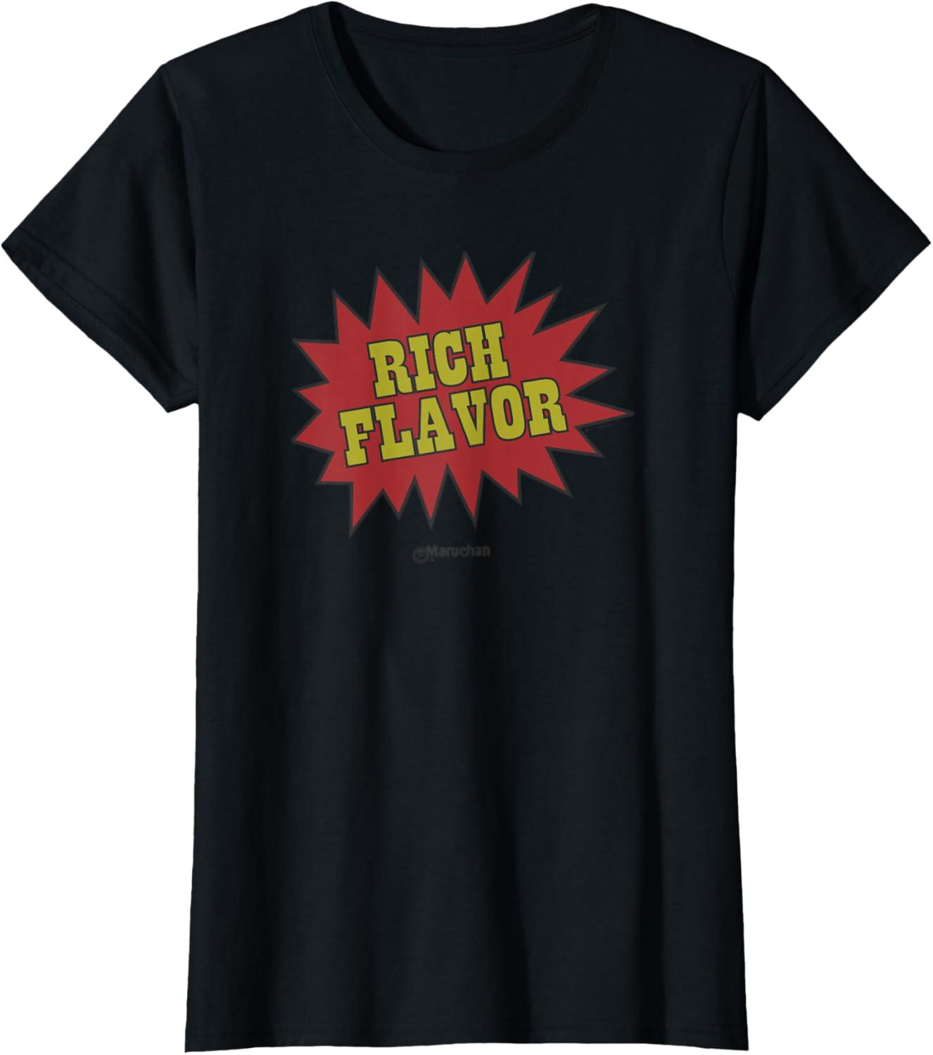 image:imageMaruchan Instant Lunch Rich Flavor Comic Onomatopoeia TShirtBlack