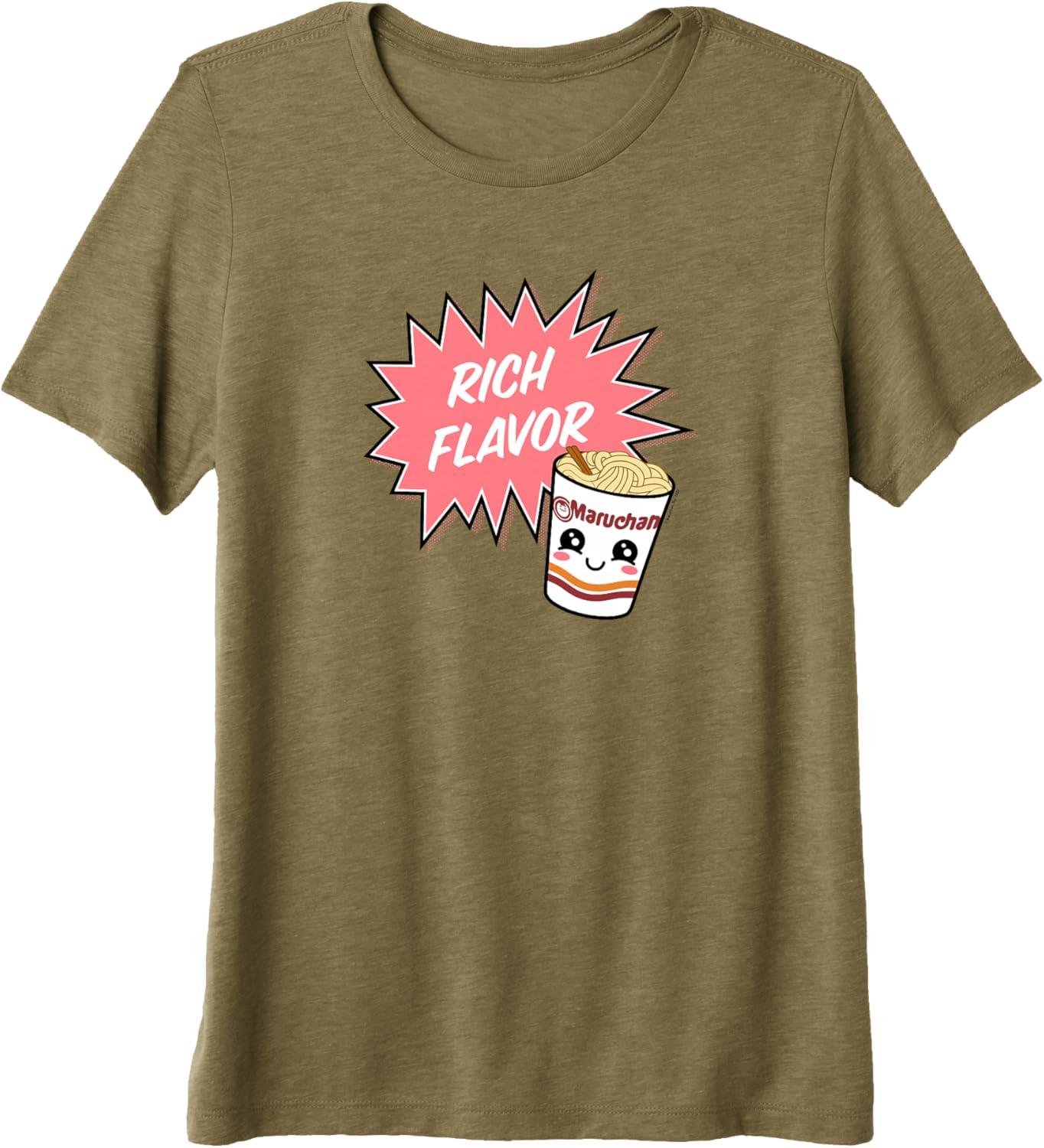 image:imageMaruchan Instant Lunch Rich Flavor Cute Noodle Cup Logo Premium Triblend TShirtOlive Green