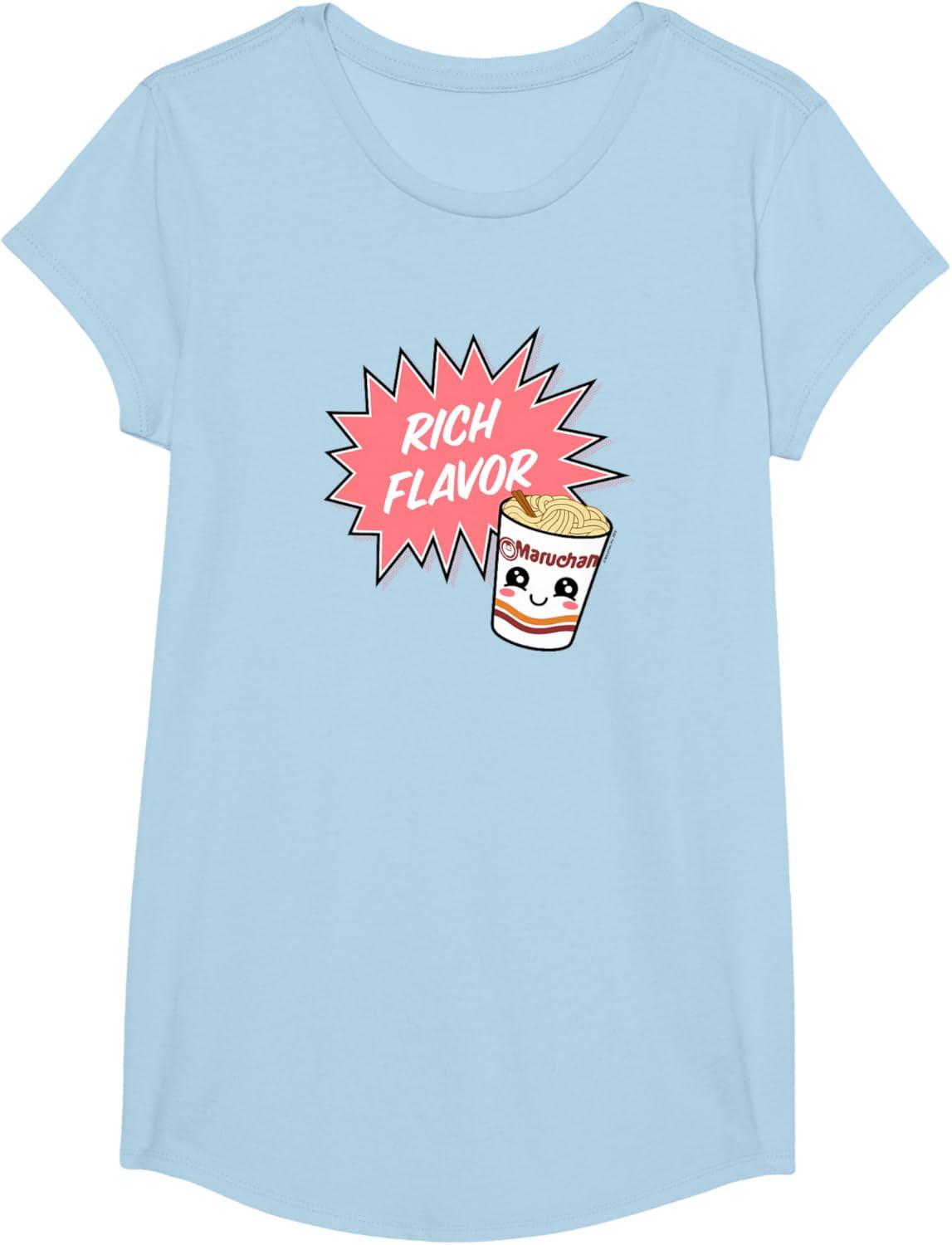image:imageMaruchan Instant Lunch Rich Flavor Cute Noodle Cup Logo TShirtBaby Blue