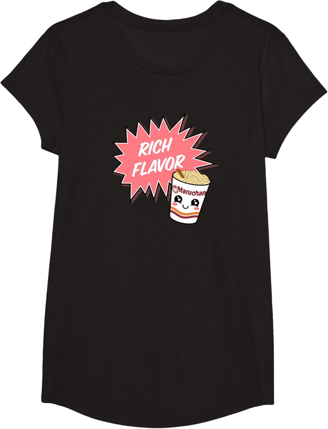 image:imageMaruchan Instant Lunch Rich Flavor Cute Noodle Cup Logo TShirtBlack