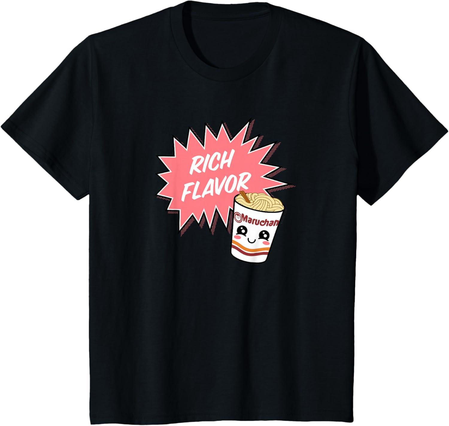 image:imageMaruchan Instant Lunch Rich Flavor Cute Noodle Cup Logo TShirtBlack