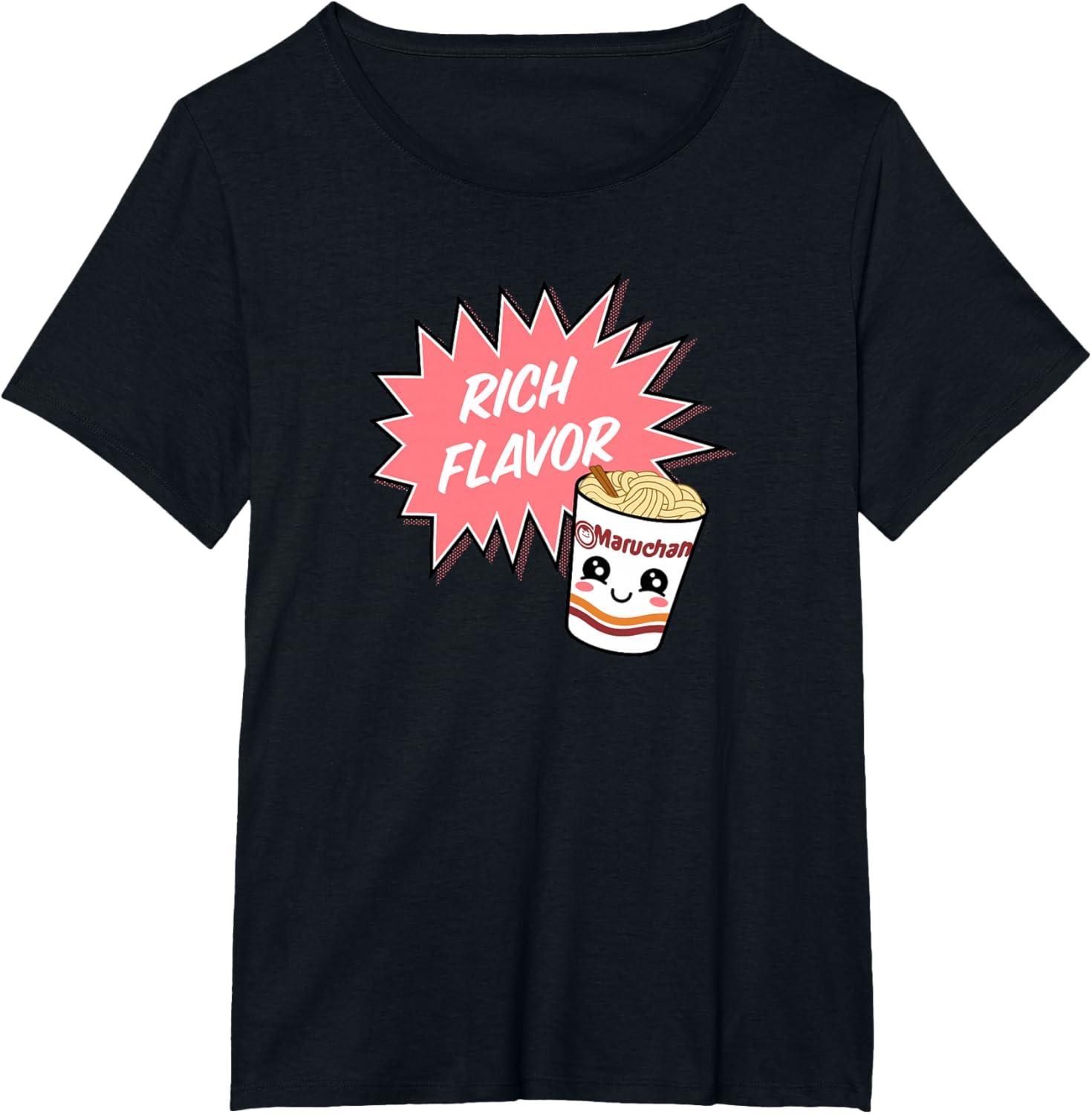image:imageMaruchan Instant Lunch Rich Flavor Cute Noodle Cup Logo TShirtBlack