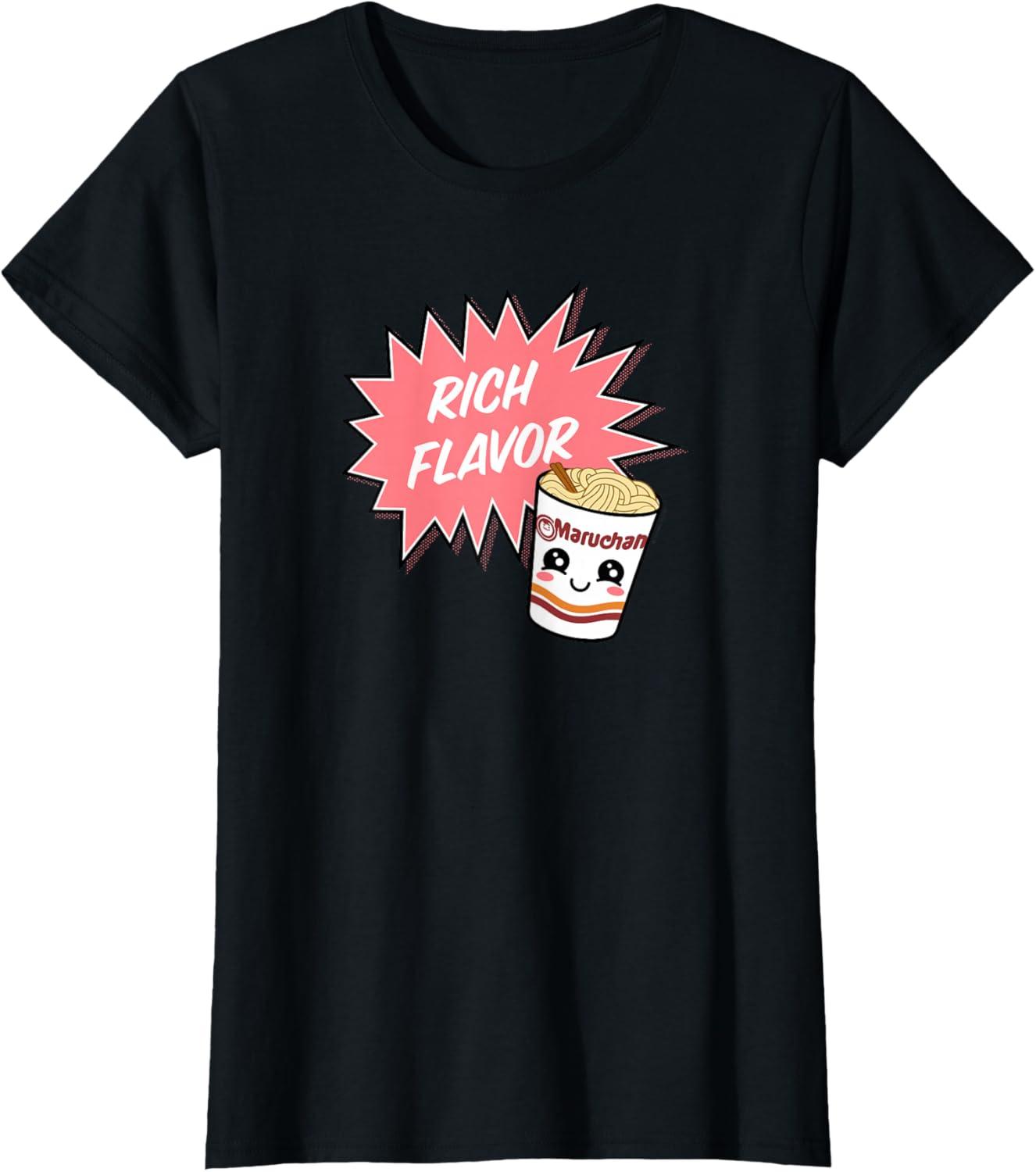 image:imageMaruchan Instant Lunch Rich Flavor Cute Noodle Cup Logo TShirtBlack