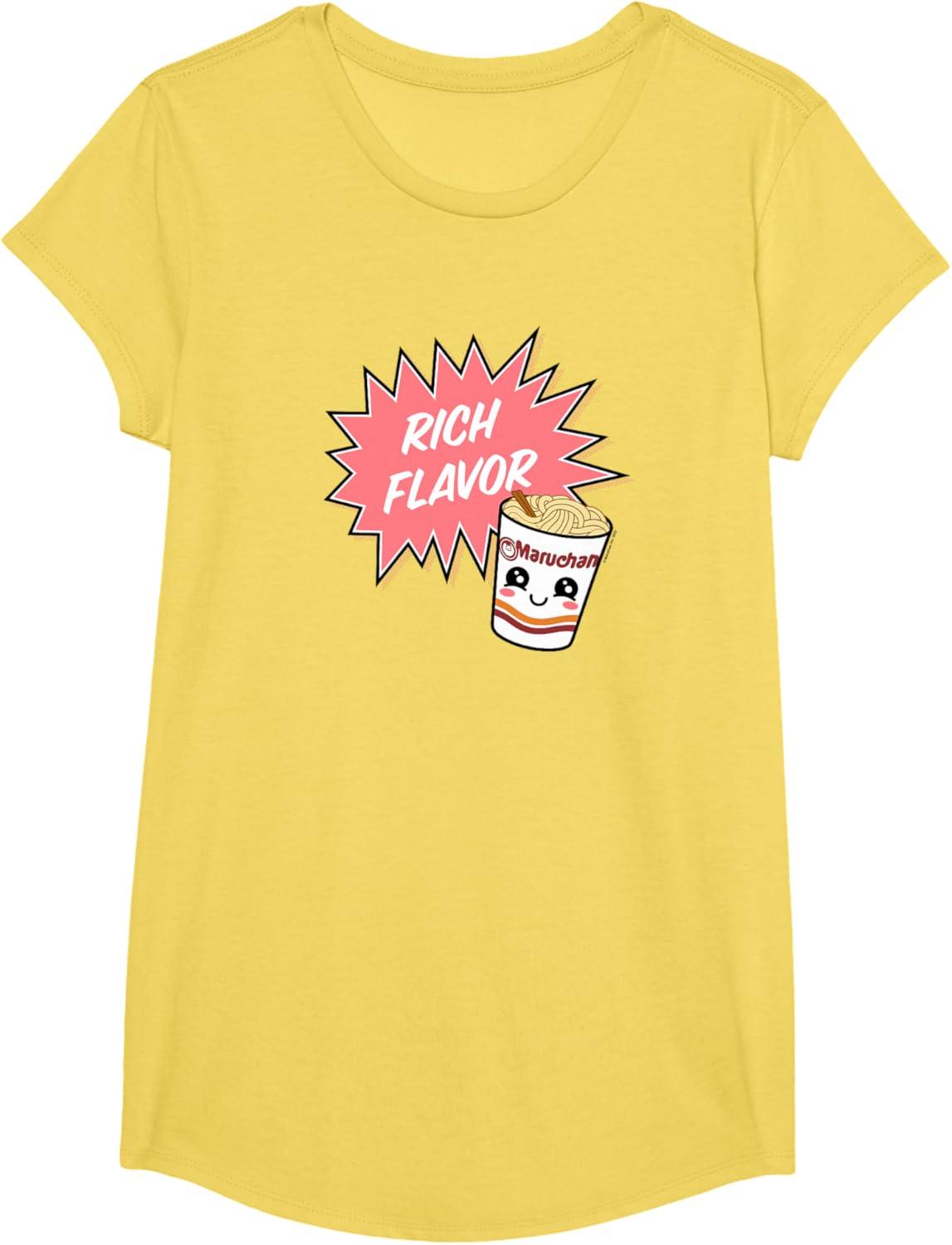 image:imageMaruchan Instant Lunch Rich Flavor Cute Noodle Cup Logo TShirtLemon Yellow