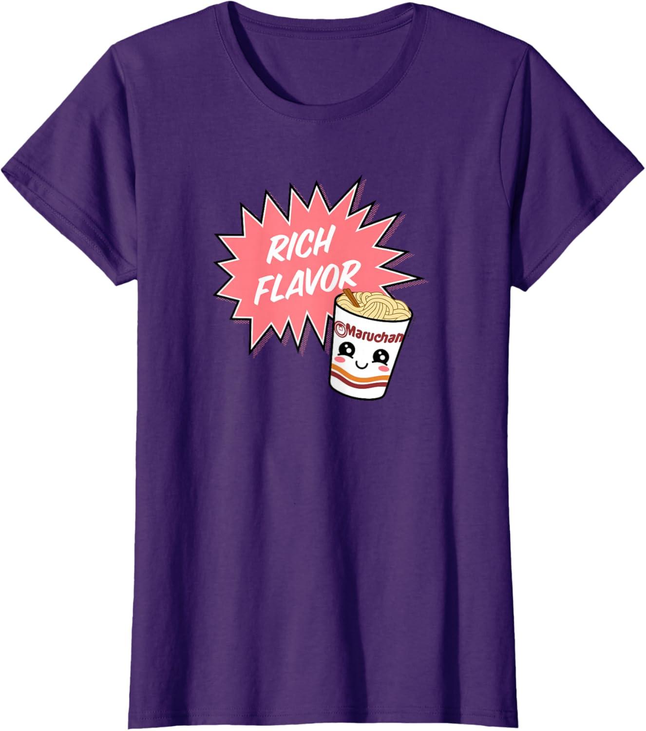 image:imageMaruchan Instant Lunch Rich Flavor Cute Noodle Cup Logo TShirtPurple