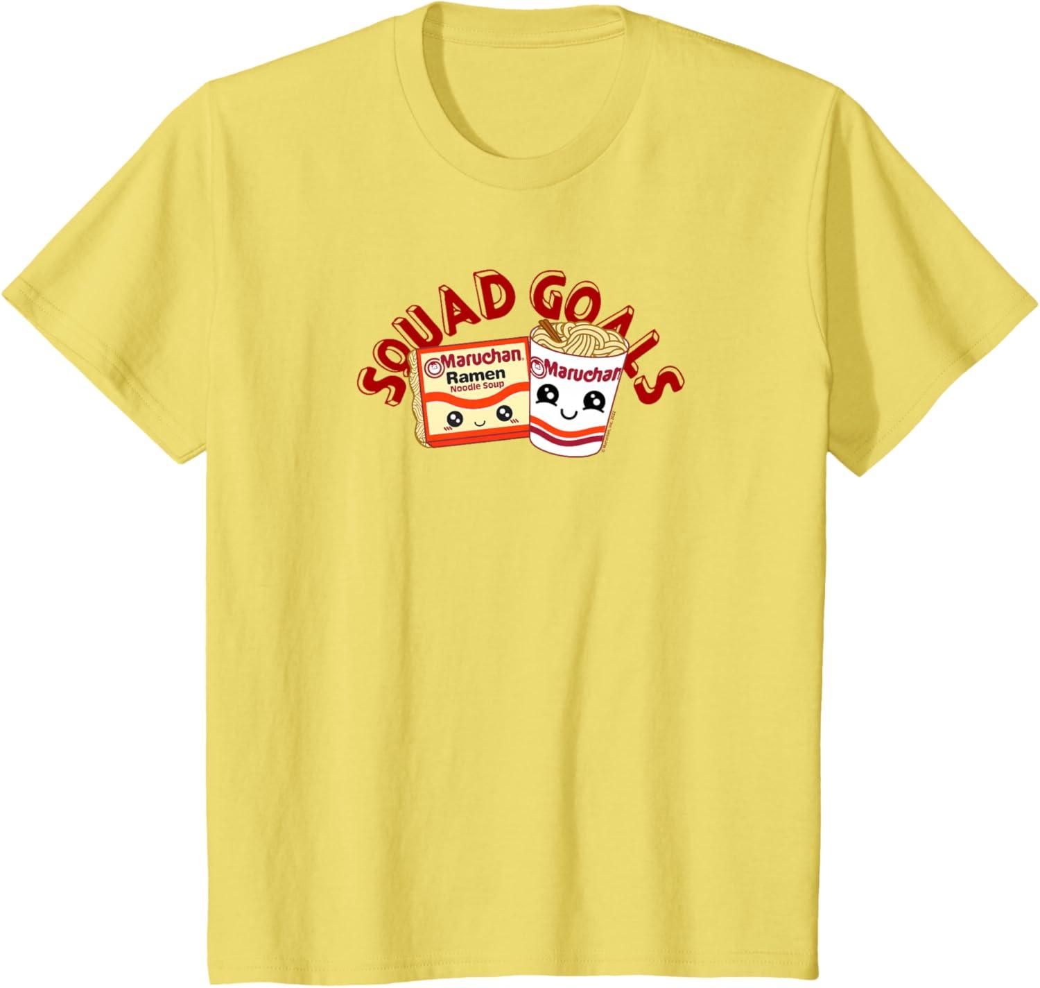 image:imageMaruchan Instant Lunch Squad Goals Noodle Friendship Kawaii TShirtLemon Yellow