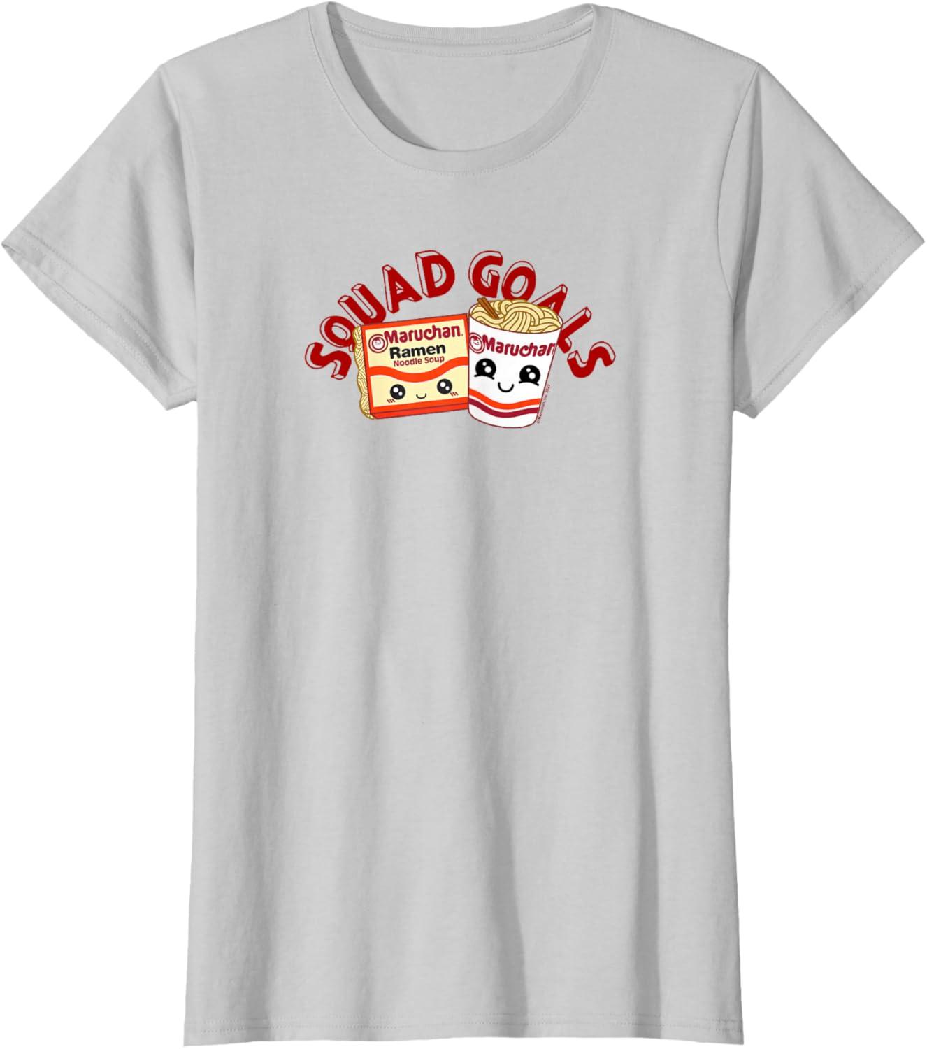image:imageMaruchan Instant Lunch Squad Goals Noodle Friendship Kawaii TShirtSilver Grey
