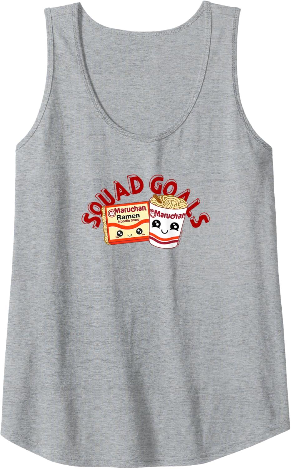 image:imageMaruchan Instant Lunch Squad Goals Noodle Friendship Kawaii Tank TopHeather Grey