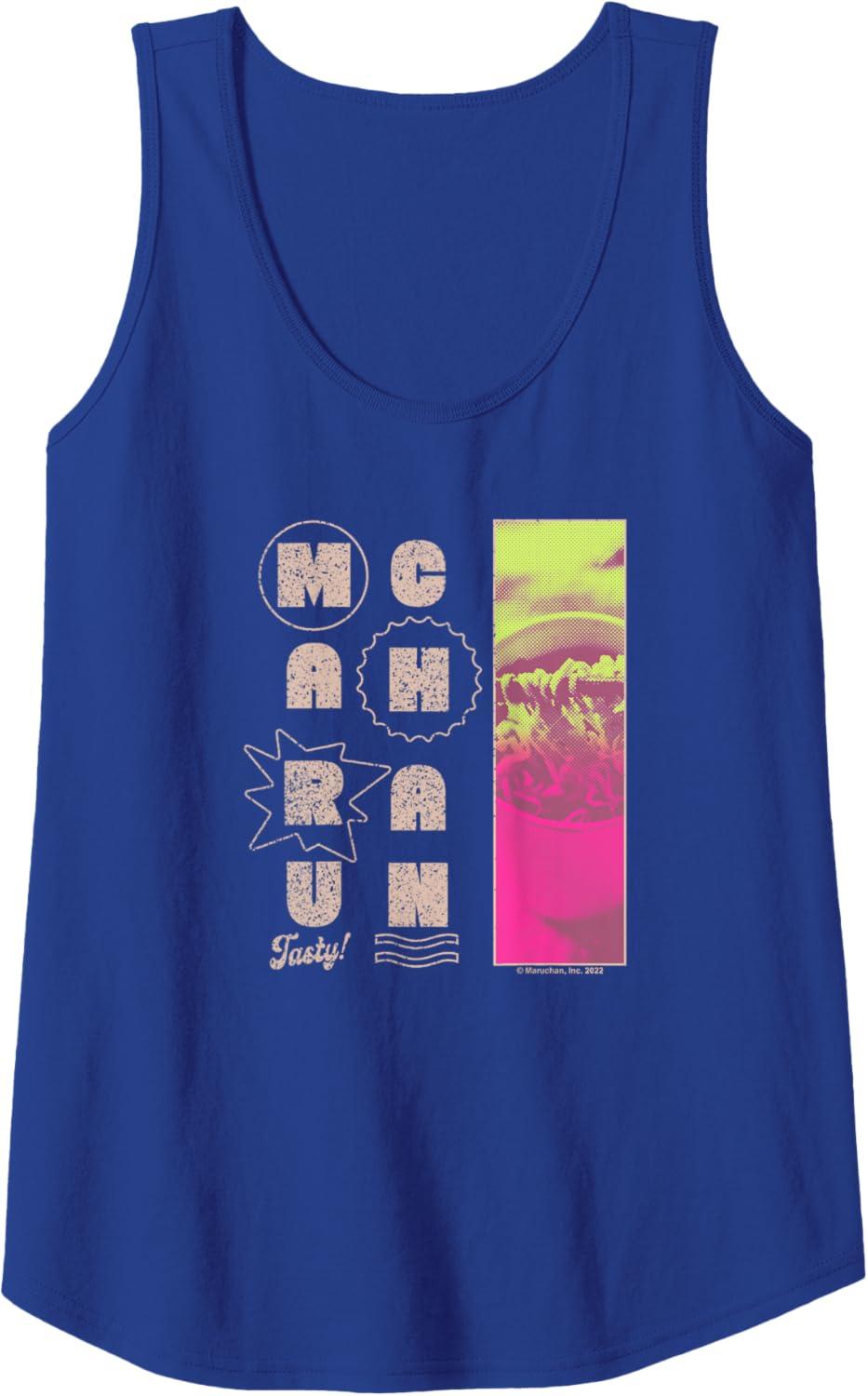 image:imageMaruchan Instant Lunch Tasty Neon Picture Retro Poster Tank TopRoyal Blue