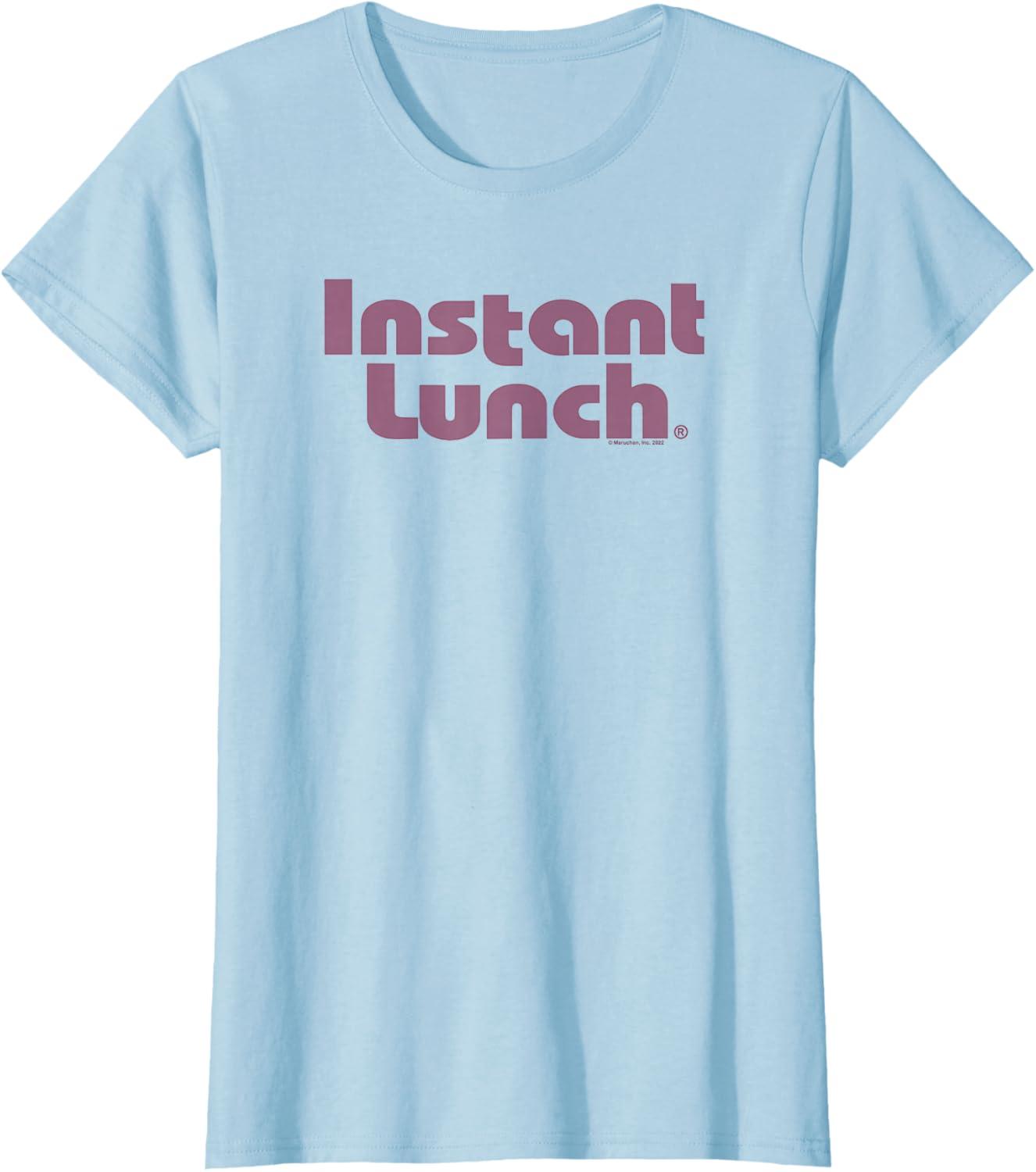 image:imageMaruchan Instant Lunch Text Logo TShirtBaby Blue