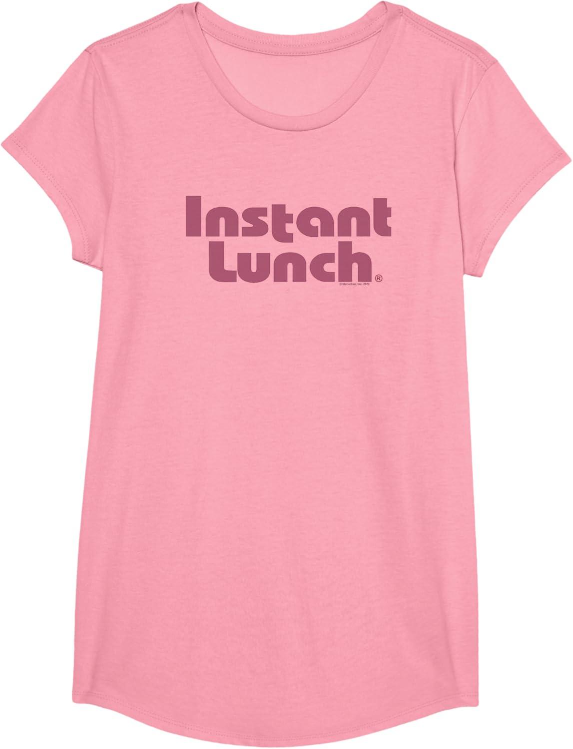 image:imageMaruchan Instant Lunch Text Logo TShirtPink