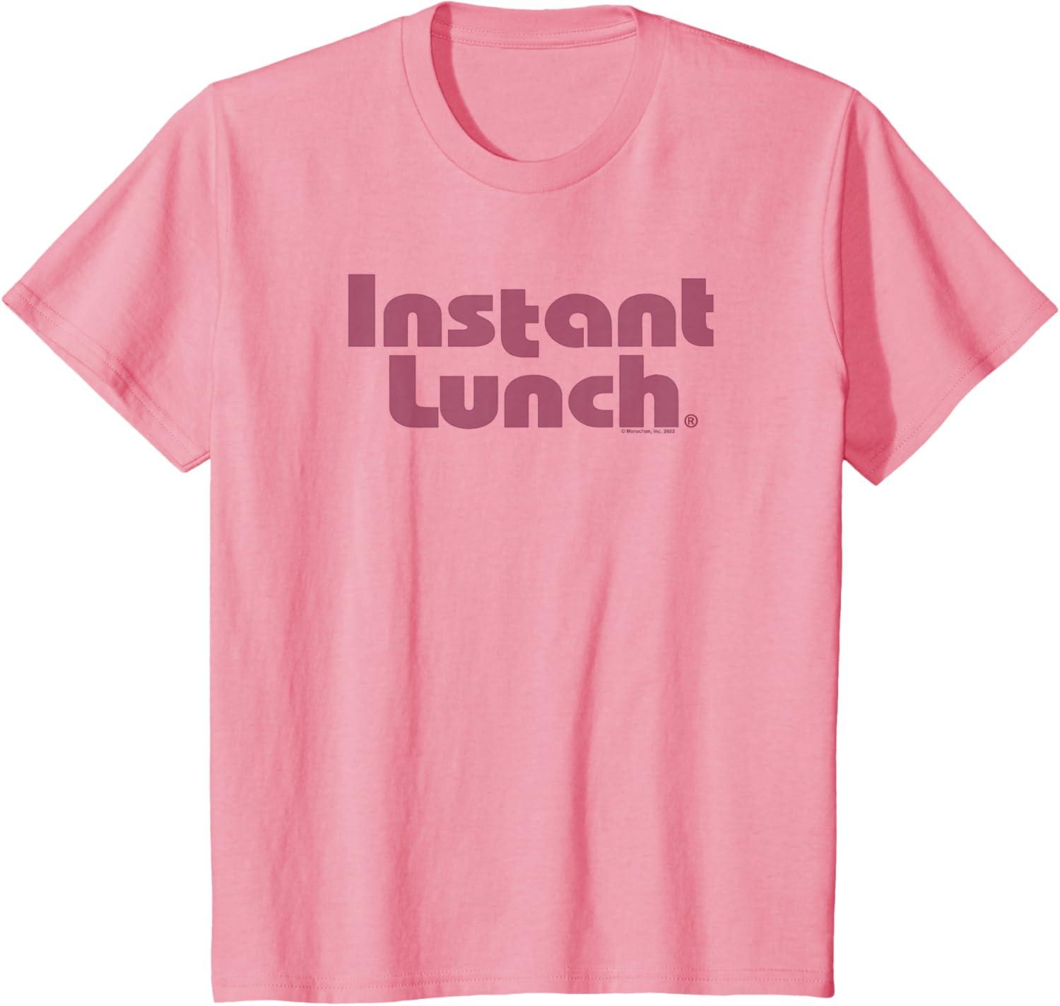 image:imageMaruchan Instant Lunch Text Logo TShirtPink