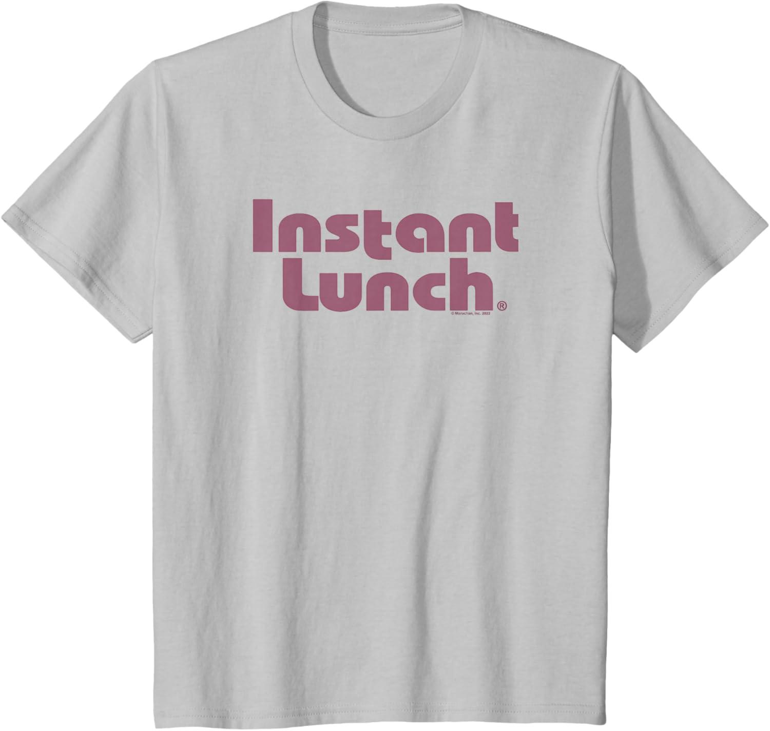 image:imageMaruchan Instant Lunch Text Logo TShirtSilver Grey