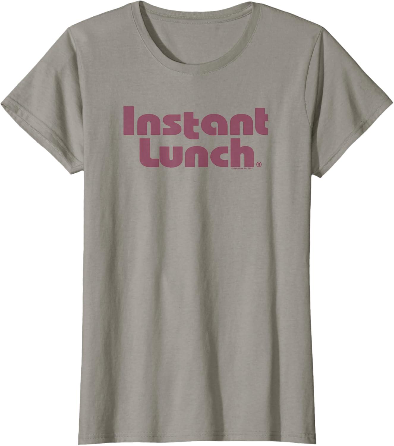 image:imageMaruchan Instant Lunch Text Logo TShirtSlate Grey