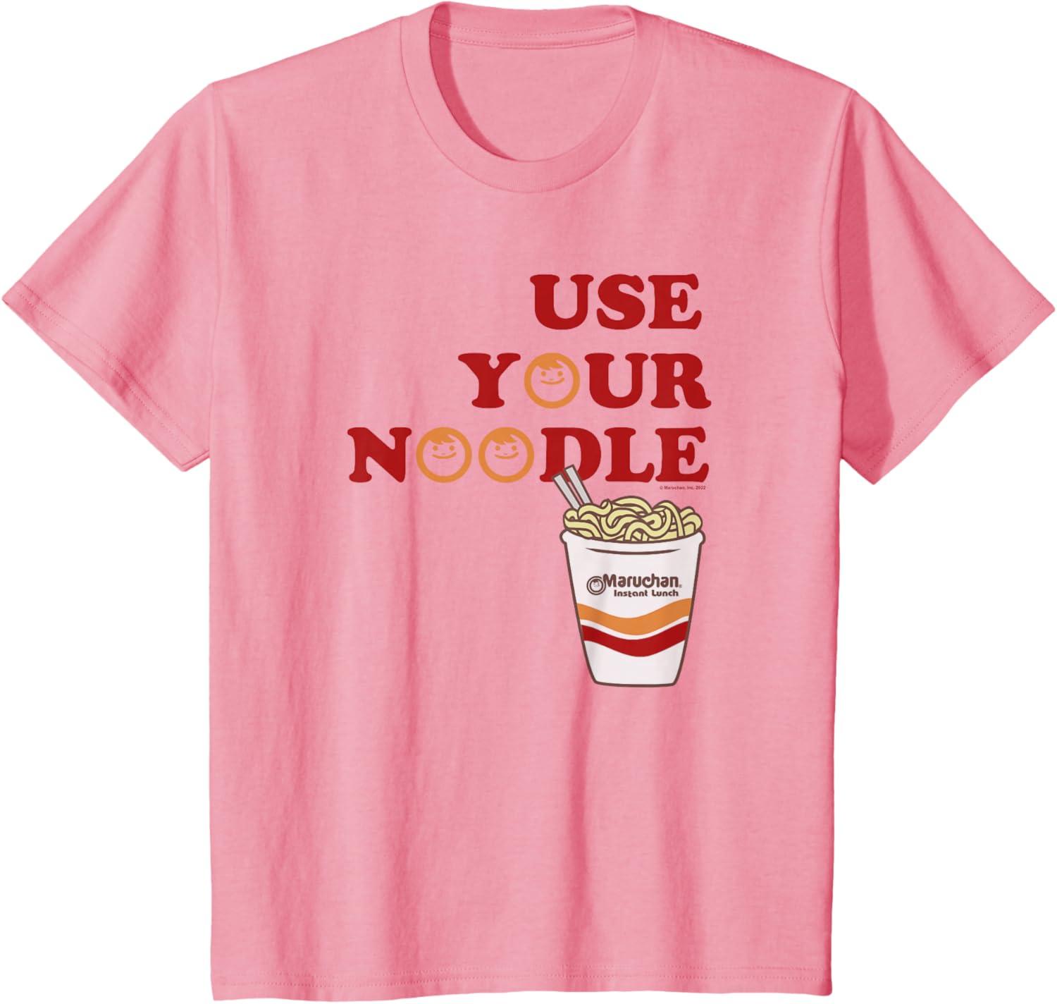 image:imageMaruchan Instant Lunch Use Your Noodle Cup Logo TShirtPink